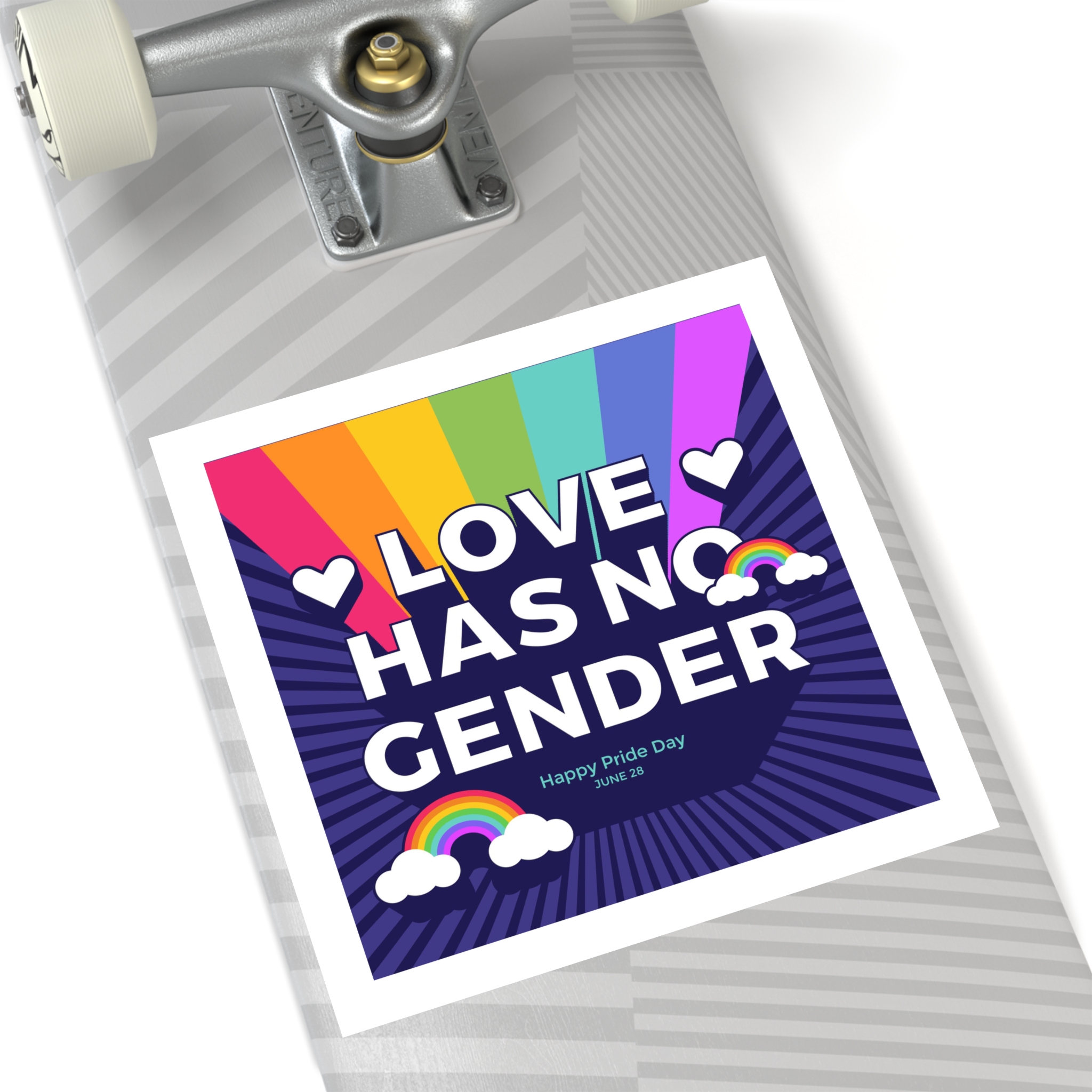 Pride Day Concept(3) Laminate Stickers Square - Image 60
