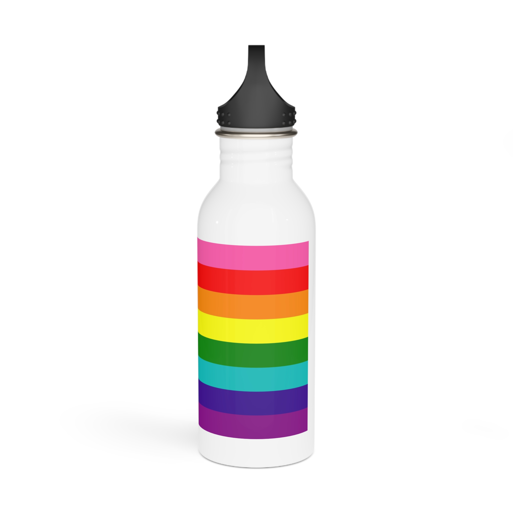 Gay Flag Rainbow Lgbt Pride Flag Global Symbol Equality Diversity Lgbtq Rights Love Acceptance Publi Stainless Steel Water Bottle - Image 4