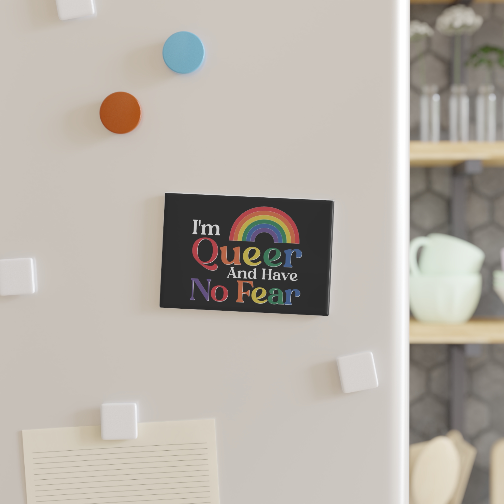 Pride Lgbtq Gay Typography Vector Tshirt Design(13) Button Magnet Rectangle 1 And 10 Pcs - Image 3