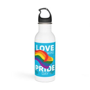 Pride Day Event With Rainbow Flag Stainless Steel Water Bottle