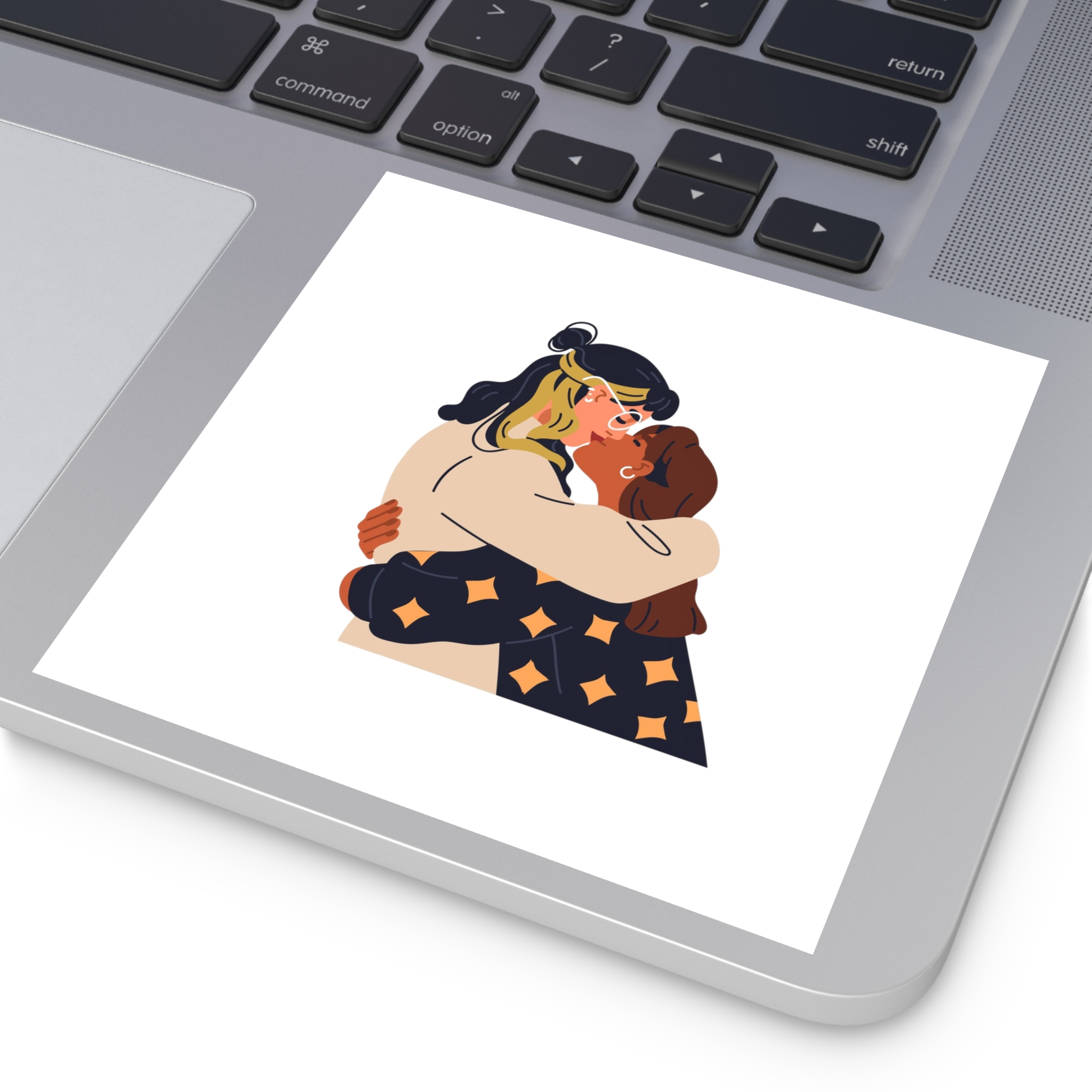 Lesbian Love Couple Kissing Hugging Lgbt Women Embracing Together With Passion Modern Young Homosexual Girlfriends Lgbtq Lovers Valentines Flat Vector Illustration Isolated White Background Laminate... - Image 35
