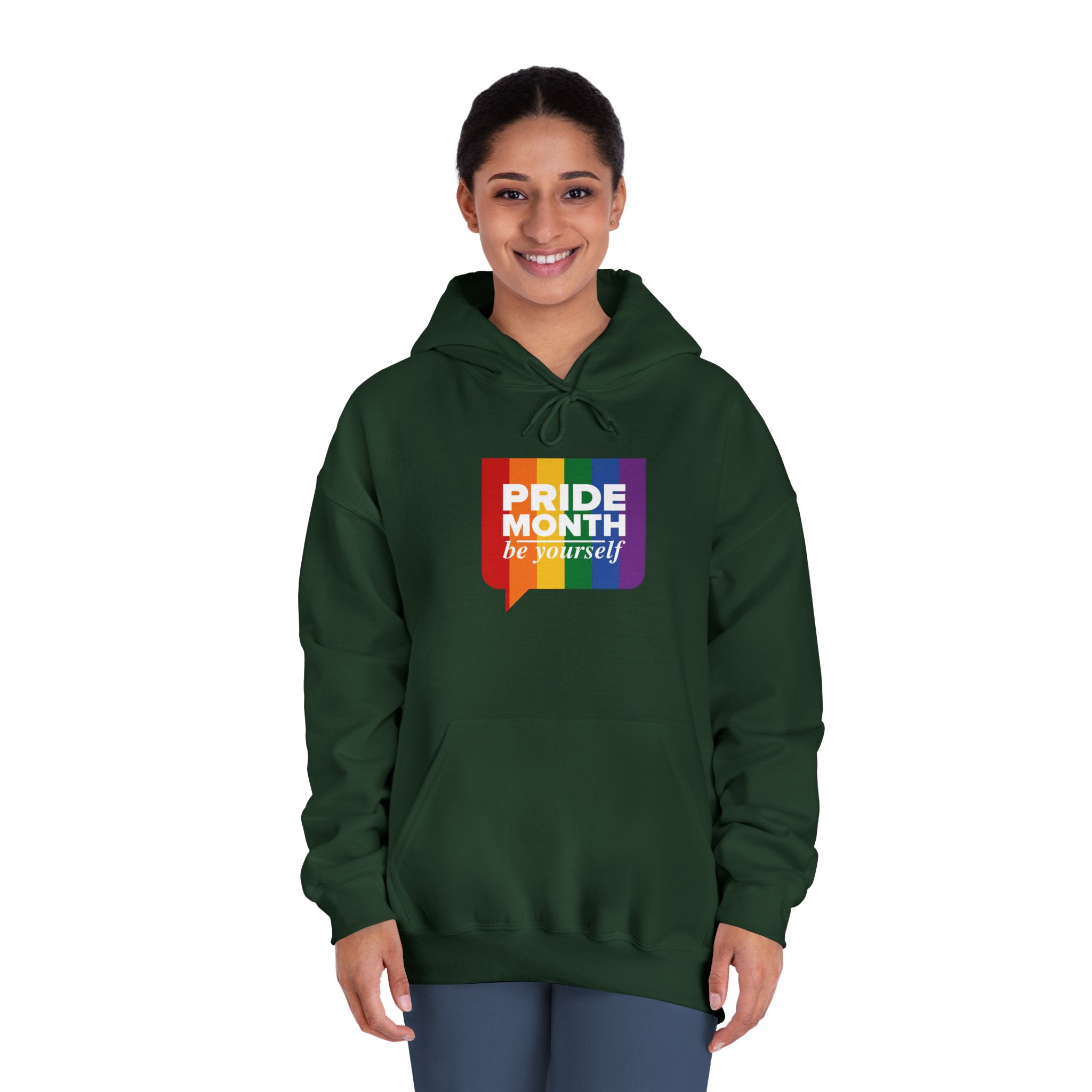 Lgbt Pride Month June Lgbt Flag Rainbow Flag Love Concept Vector Illustration Poster (1) Unisex Dryblend Hooded Sweatshirt - Image 24