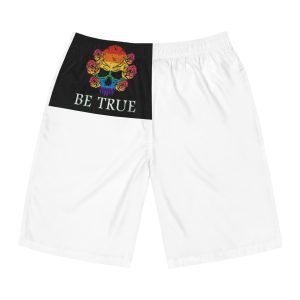 Skull Pride Rainbow Vintage Vector Premium T Shirt(1) Mens Board Shorts Aop
