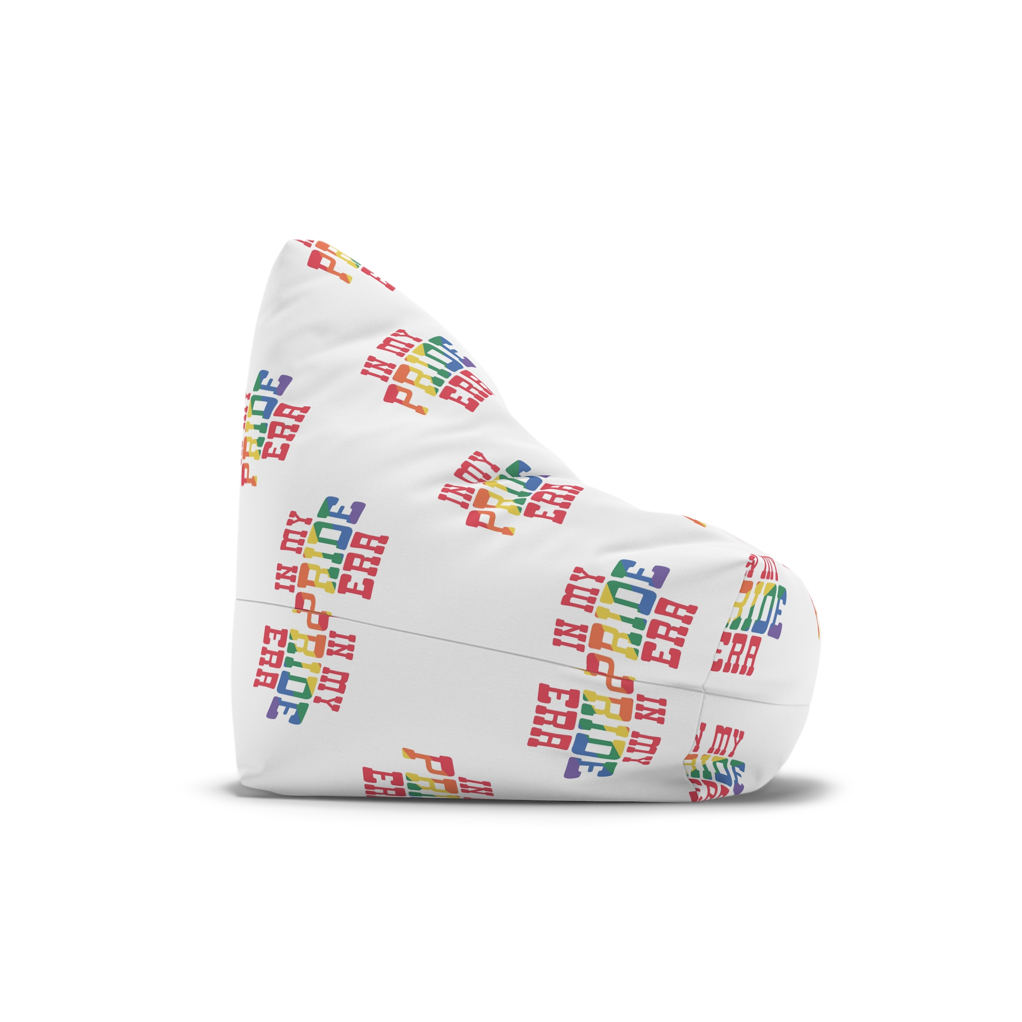 Black Shirt With Words My Rainbow Bean Bag Chair Cover - Image 3