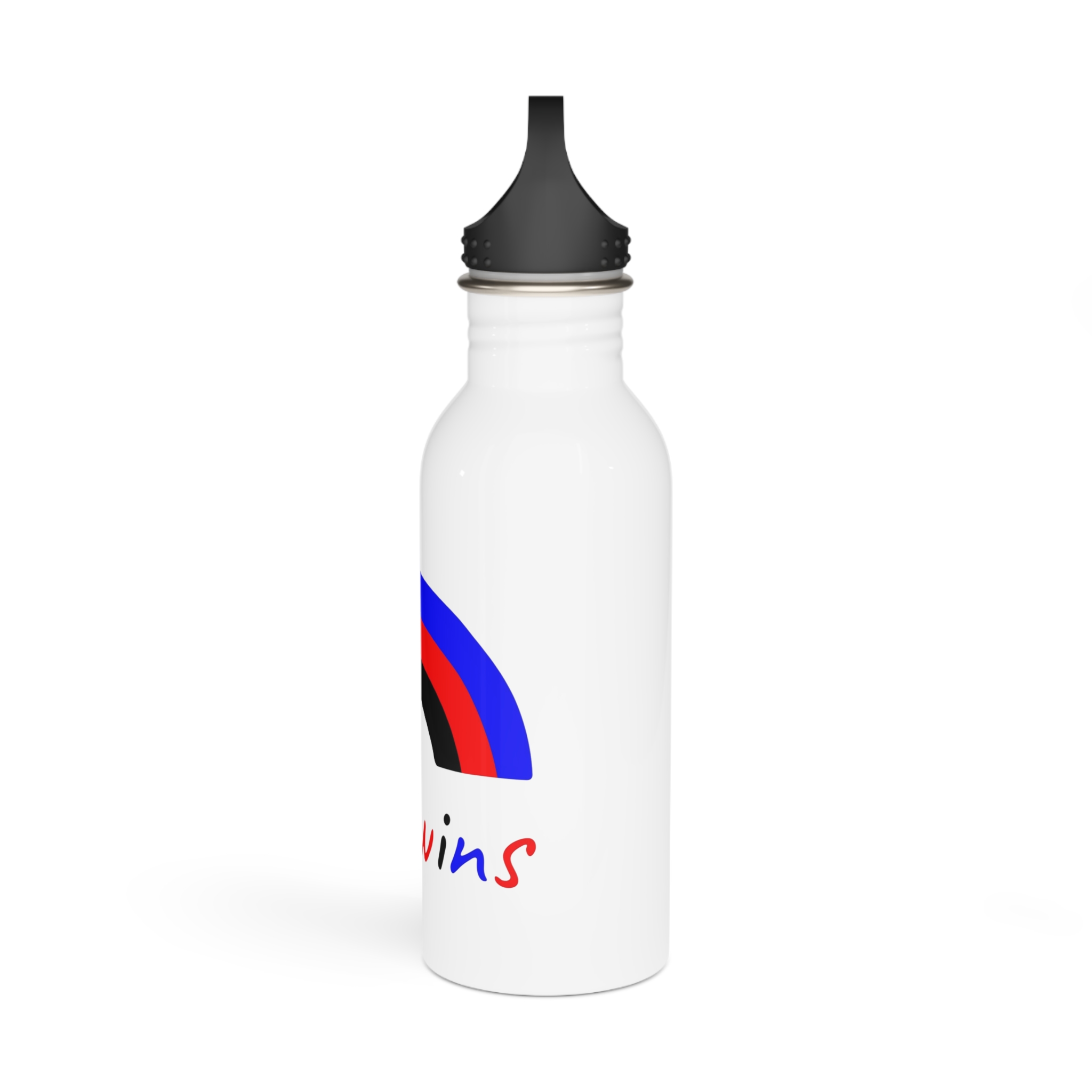 Colorful Rainbow Shape Polyamory Pride Flag Happy Pride Day Lgbtqia Community Pride Month Vector Hand Drawn Doodle Posters Stickers Logo Cards Stainless Steel Water Bottle - Image 4