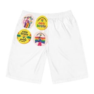 Flat Pride Month Labels Collection (1) Mens Board Shorts Aop