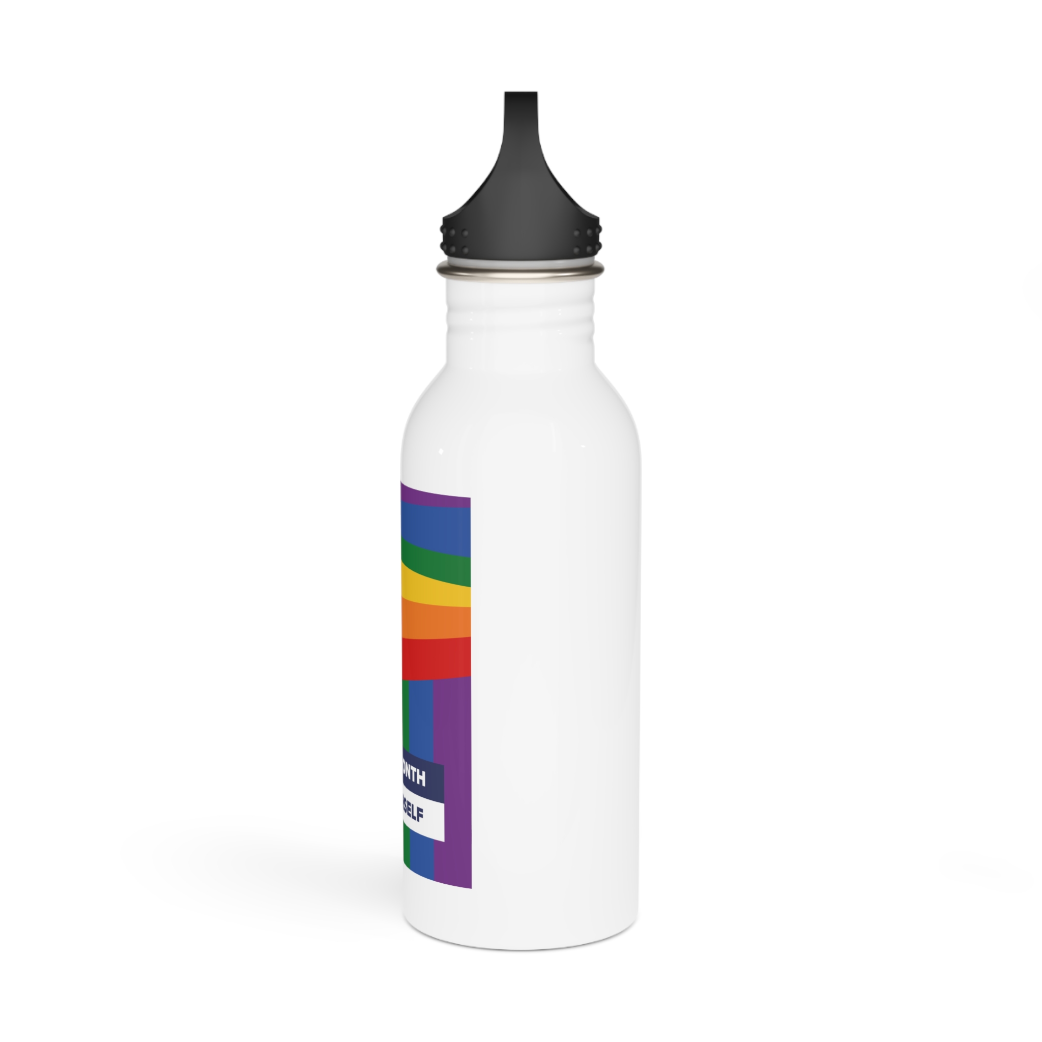 Lgbt Pride Month June Lesbian Gay Bisexual Transgender Lgbtq Flag Rainbow Vector(2)2 Stainless Steel Water Bottle - Image 4