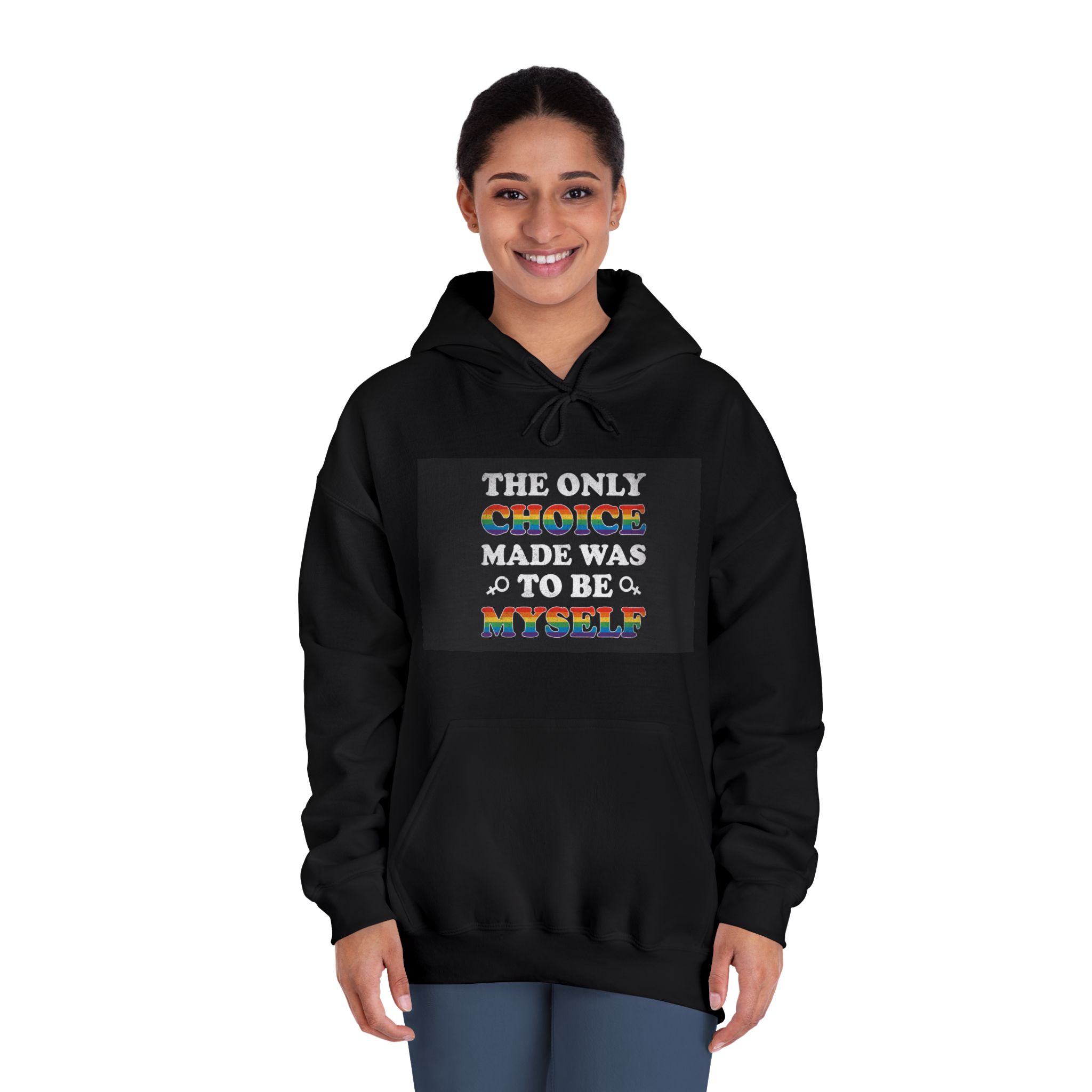 Mother Day Pride Rainbow Typography Vector Premium T Shirt Unisex Dryblend Hooded Sweatshirt - Image 12