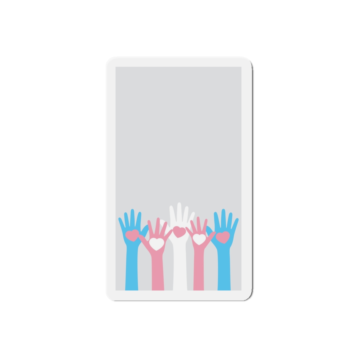 Lesbian Pride Design FE58DC Die Cut Magnets - Image 4