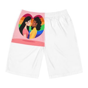 Lesbian Pride Design 2D6E24 Mens Board Shorts Aop