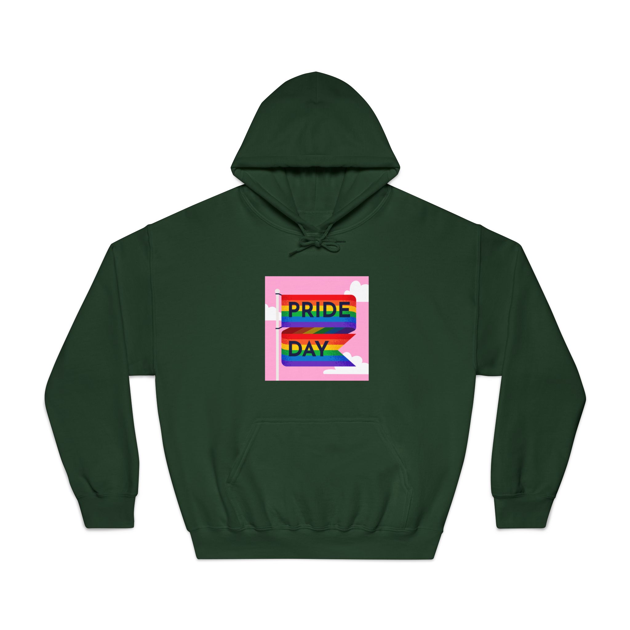 Pride Day Flag Illustration Unisex Dryblend Hooded Sweatshirt - Image 21