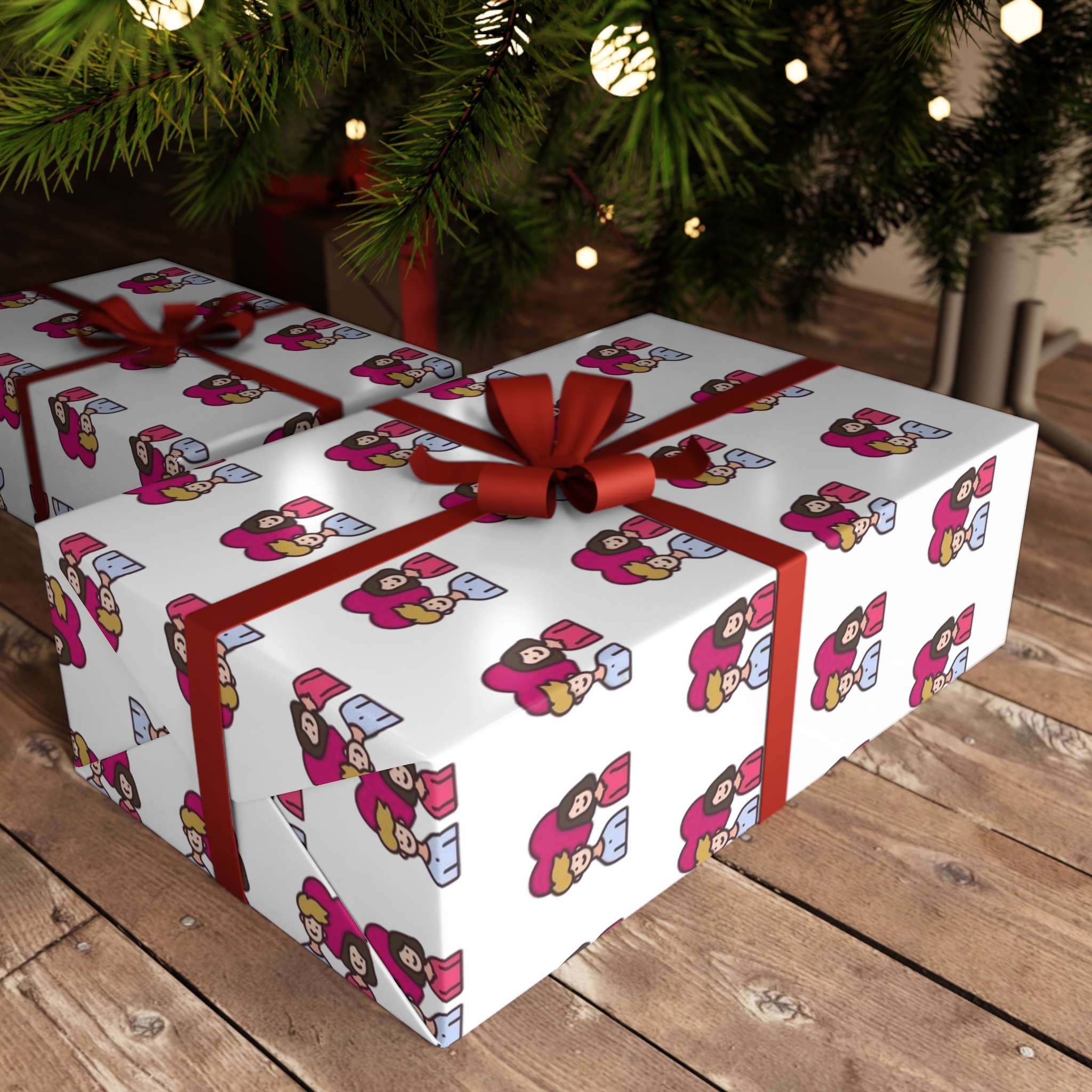 Vactor Seamleass Love Valentines Theme Calendar Gift Wrapping Paper Sheets 1pc - Image 3