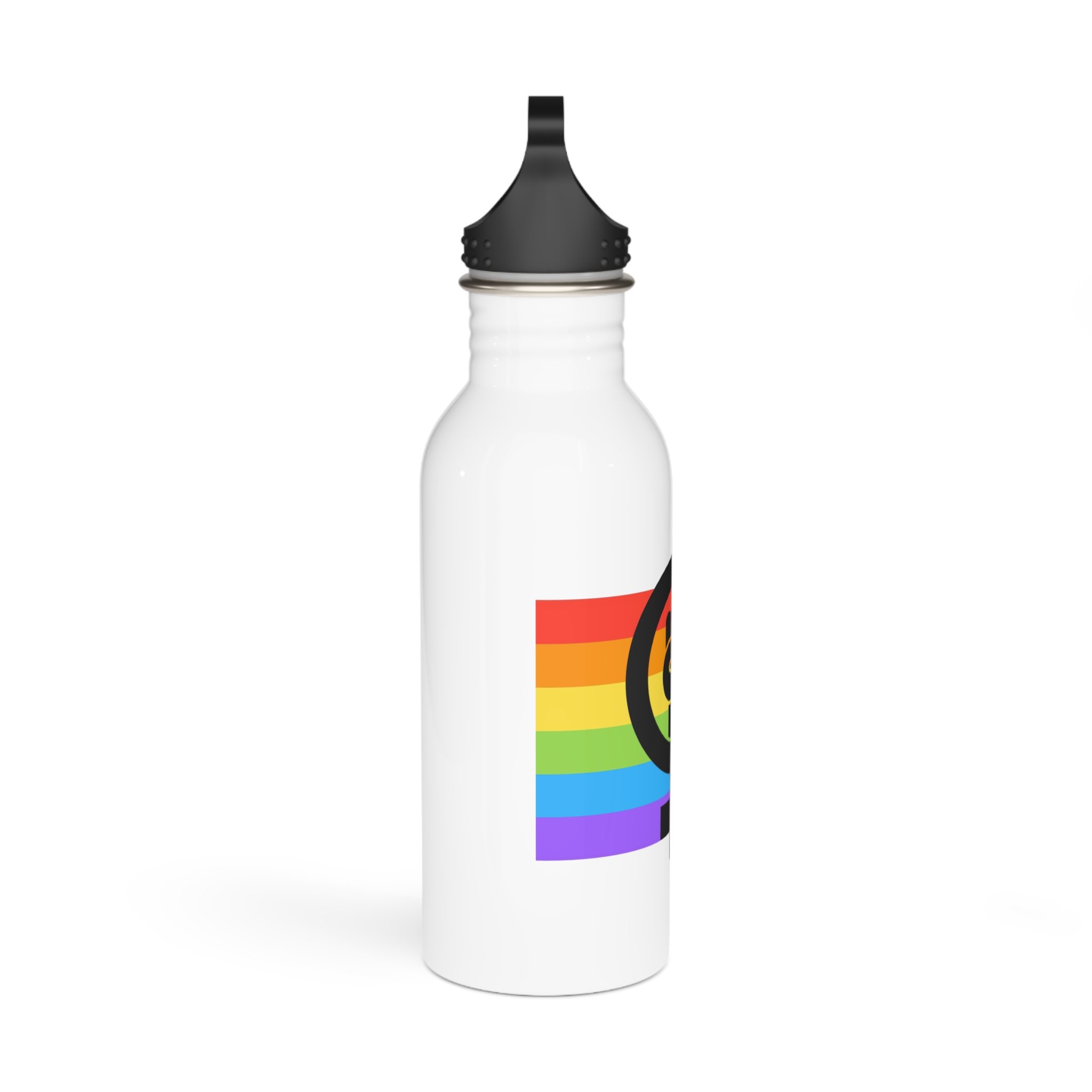 Flat Feminist Lgbt Flag Illustration Stainless Steel Water Bottle - Image 2