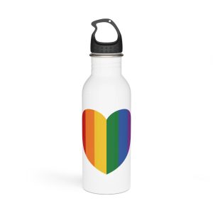 Lgbt Pride Month June Lesbian Gay Bisexual Transgender Lgbtq Flag Rainbow Vector(4) Stainless Steel Water Bottle
