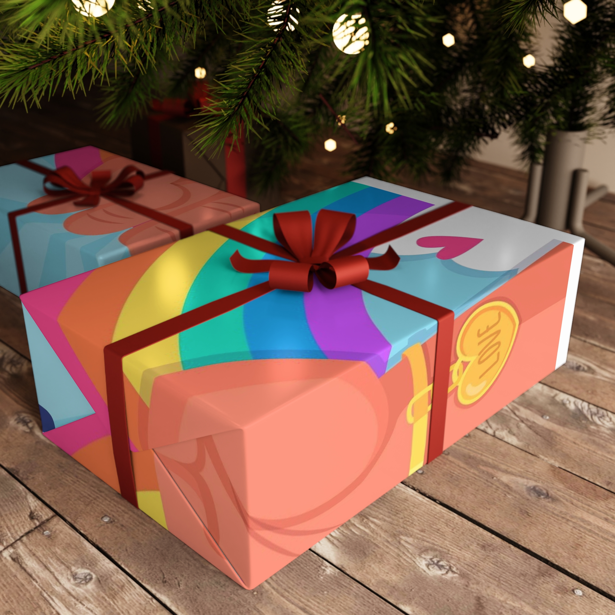 Pride Day Concept Gift Wrapping Paper Sheets 1pc - Image 6
