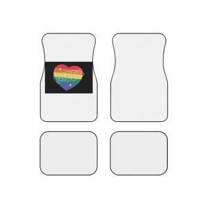 Queer Pride Heart Car Mats Set Of 4