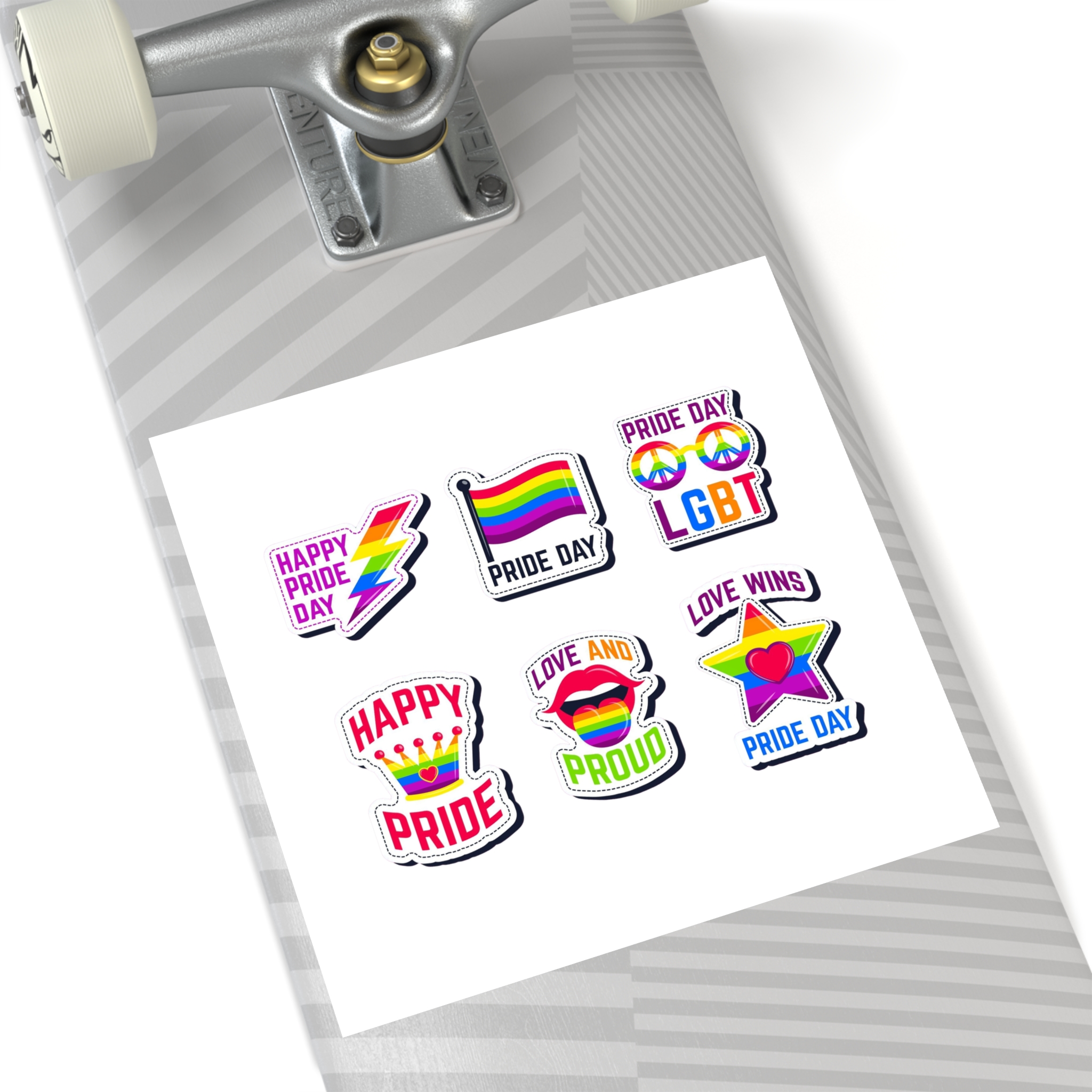 Label Collection With Pride Day Theme Laminate Stickers Square - Image 56