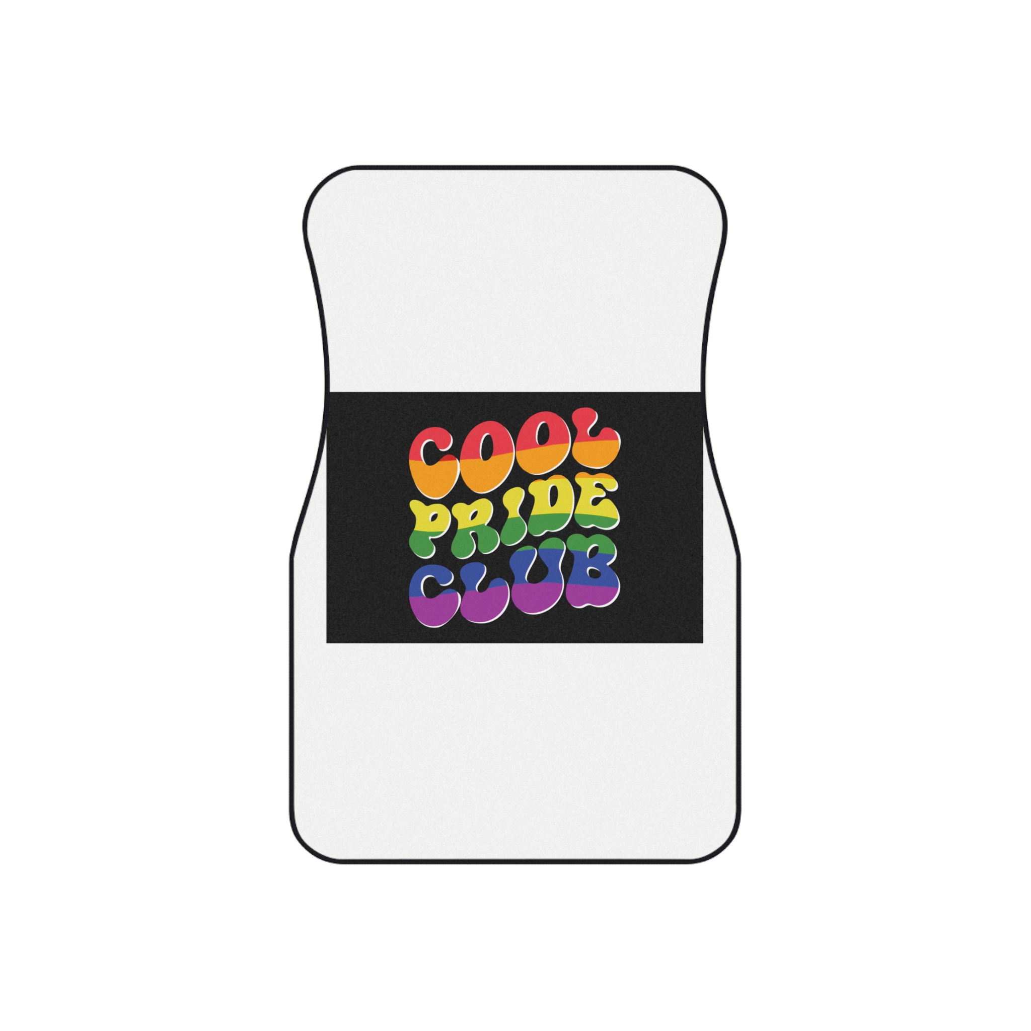 Word Cool Black Background Car Mats Set Of 4 - Image 2