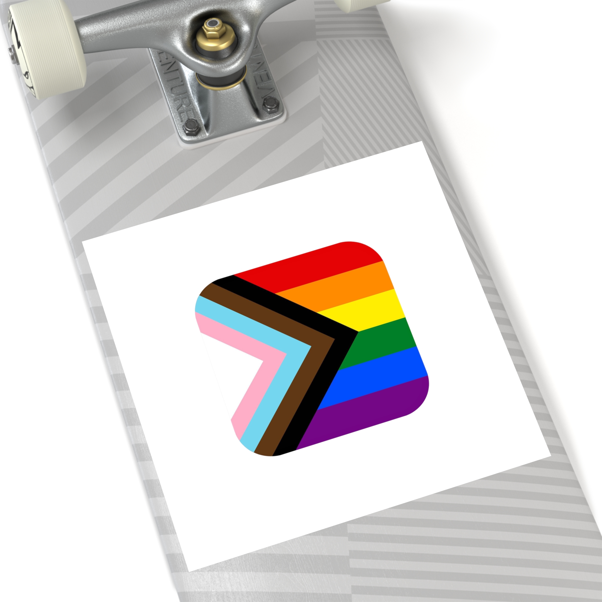 New Pride Flag Lgbtq Vector Illustartion Laminate Stickers Square - Image 80