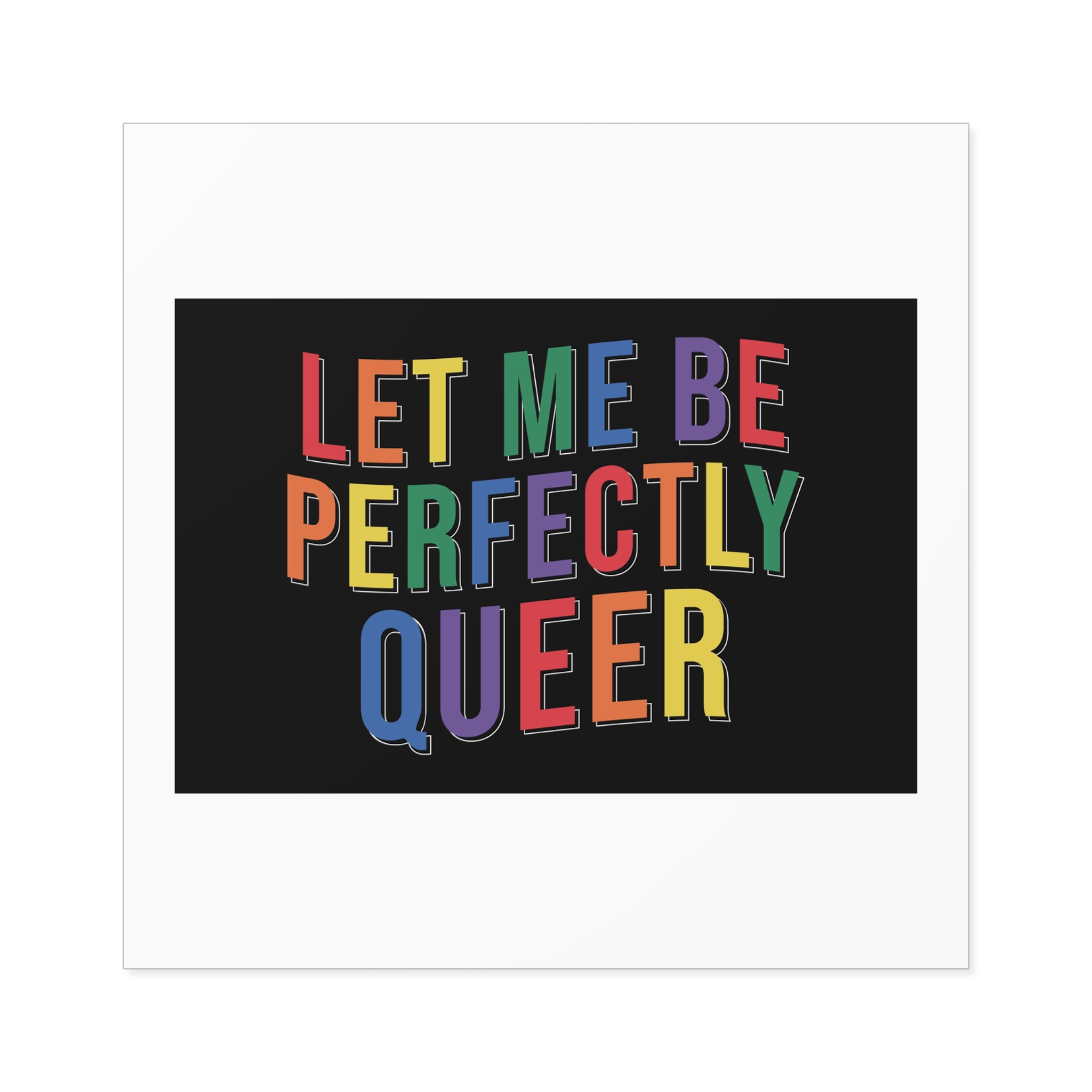 Pride Lgbtq Gay Typography Vector Tshirt Design(9) Laminate Stickers Square - Image 33
