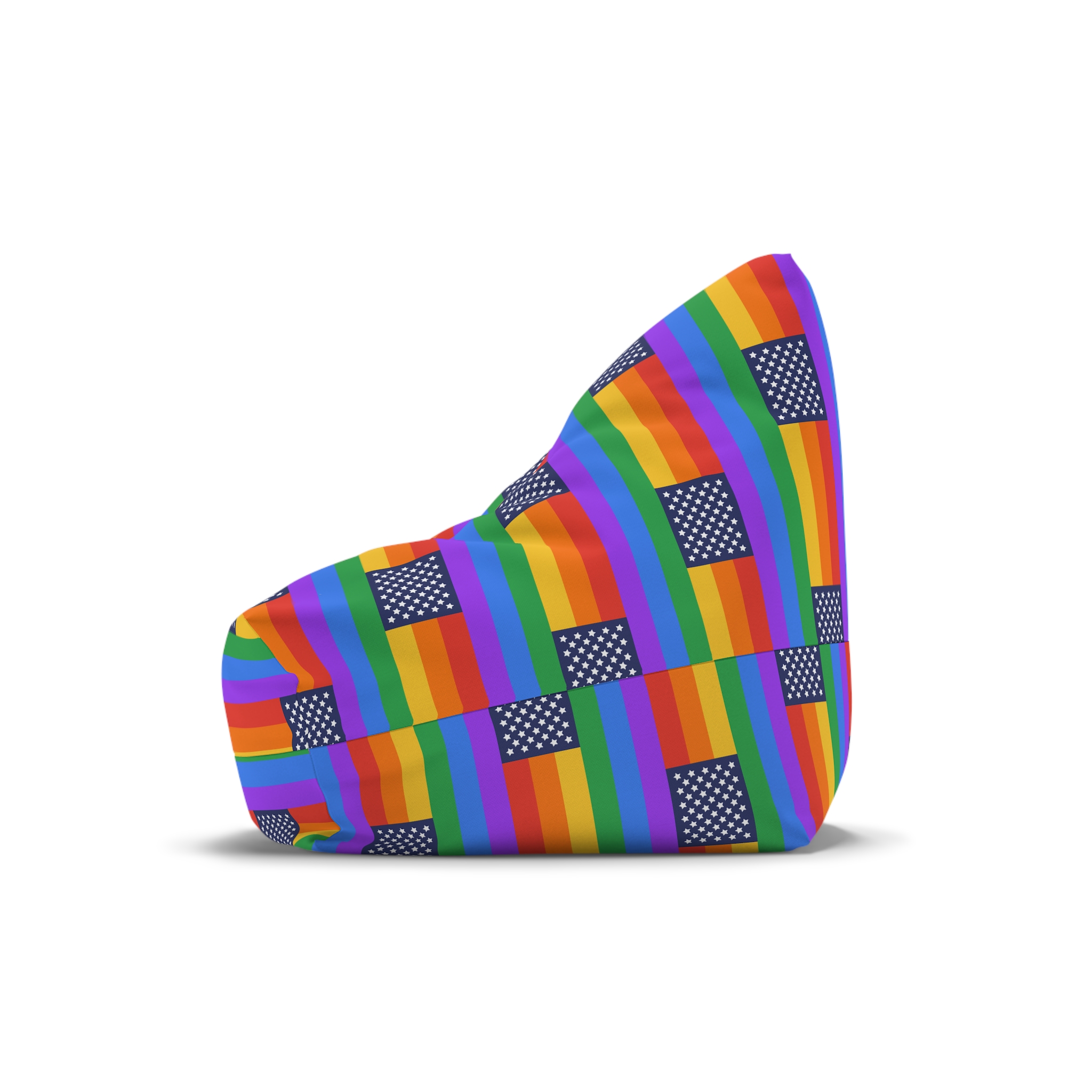 Lgbt Pride Month June Lesbian Gay Bisexual Transgender Lgbtq Flag Rainbow Vector (1) Bean Bag Chair Cover - Image 4