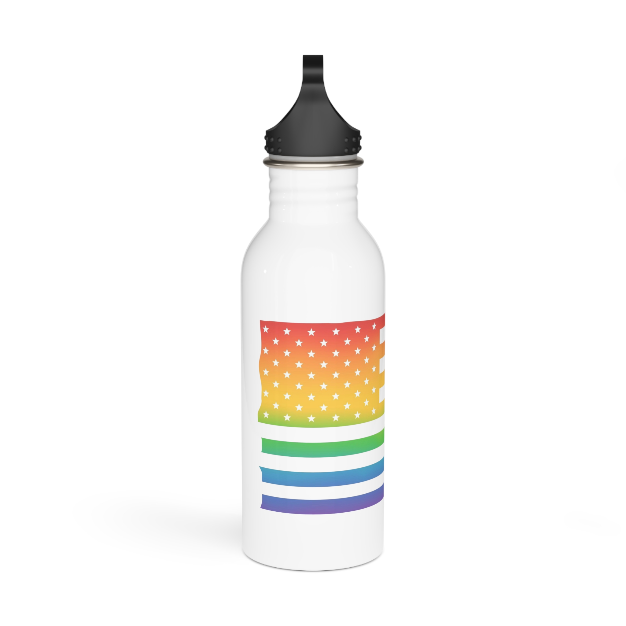 Pride Month America Concept Us Pride Month Flag1 Stainless Steel Water Bottle - Image 2