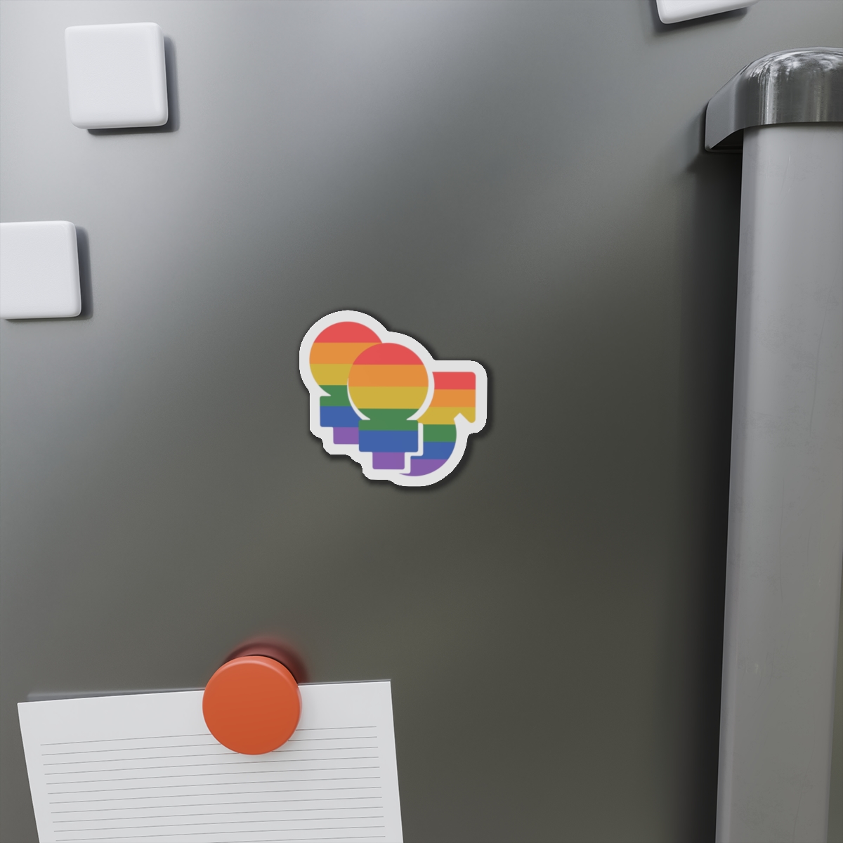 Lgbt Icon Isolated Black Background Diversity Human Right Concept Lgbt Community Vector Flat Illustration Poster Card Banner Die Cut Magnets - Image 5