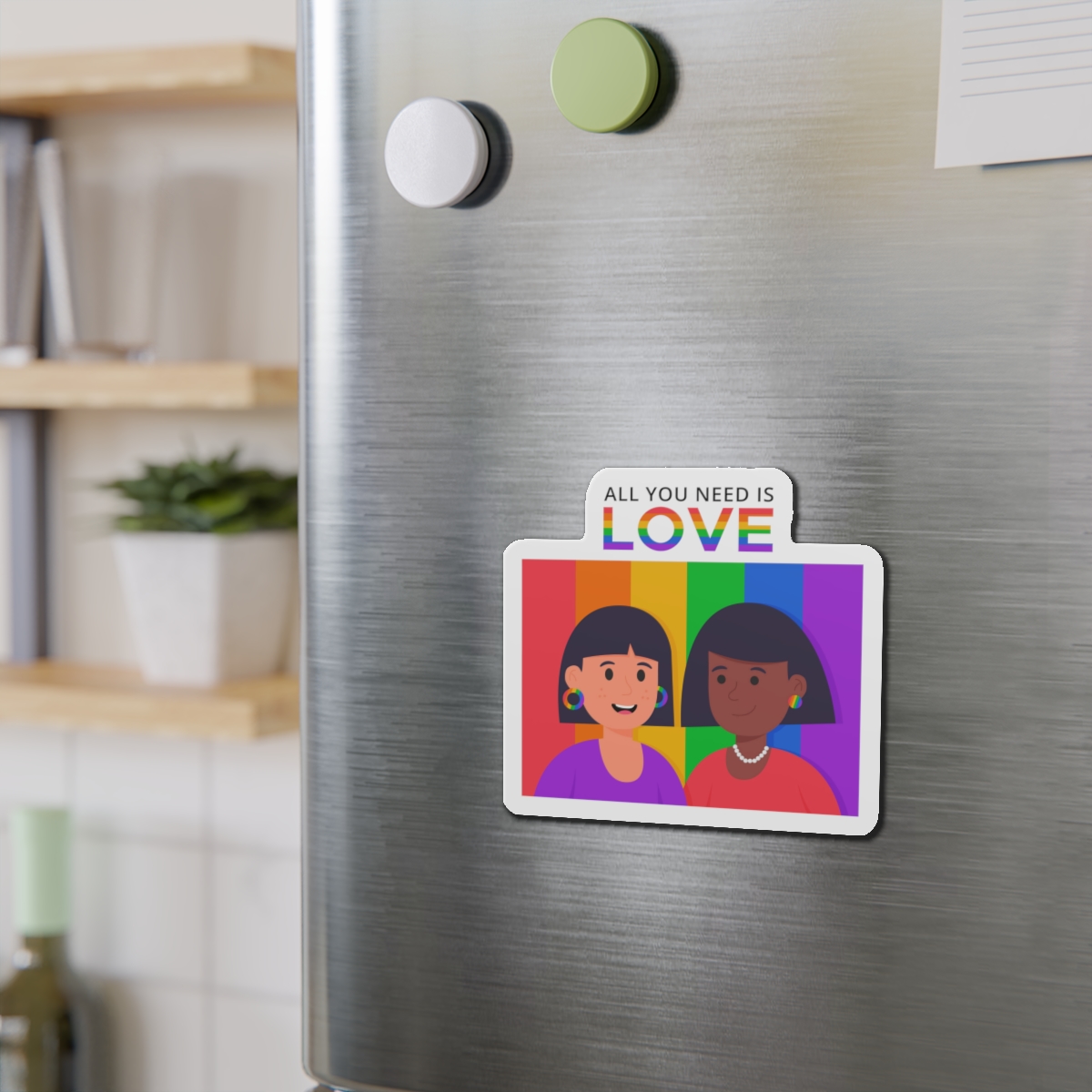 Flat Pride Day Illustration Die Cut Magnets - Image 9
