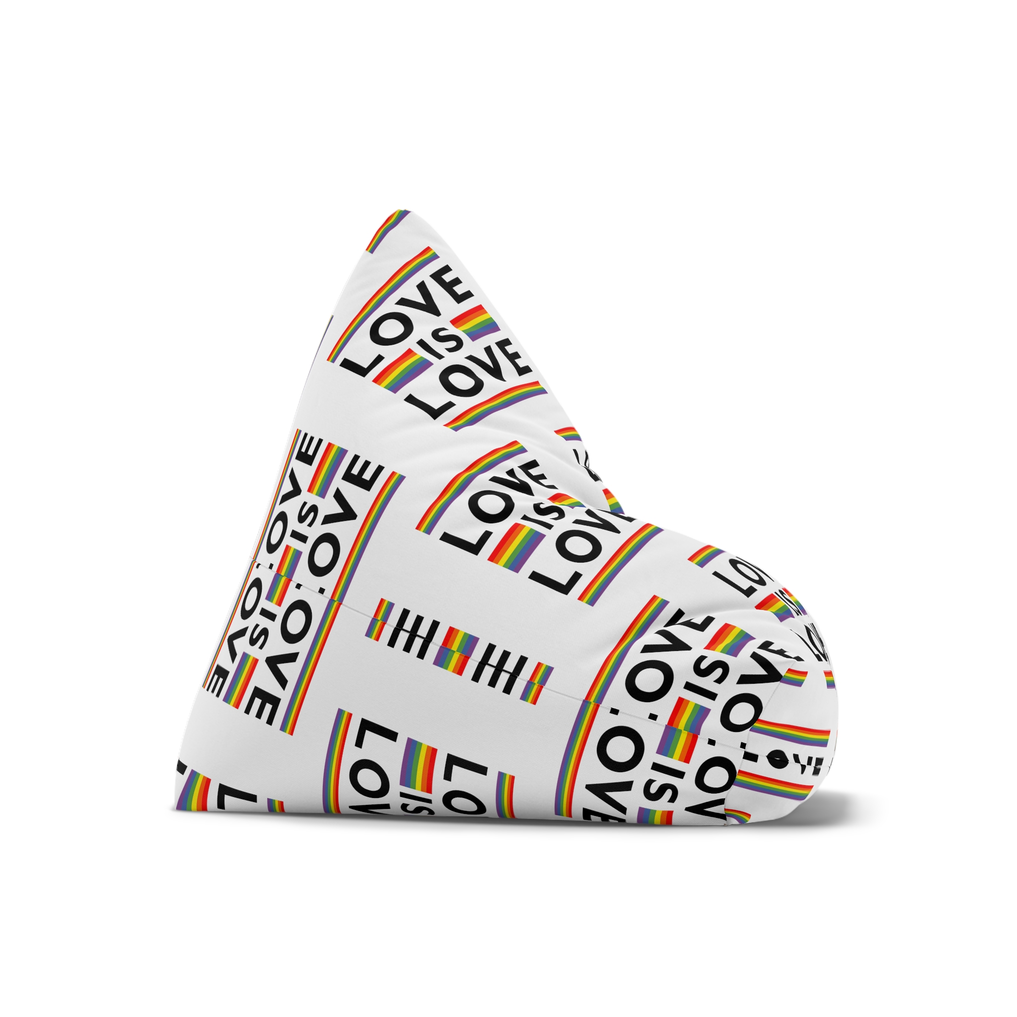 Love Is Love Lgbt Flag Symbol Pride Month Symbol Bean Bag Chair Cover - Image 7