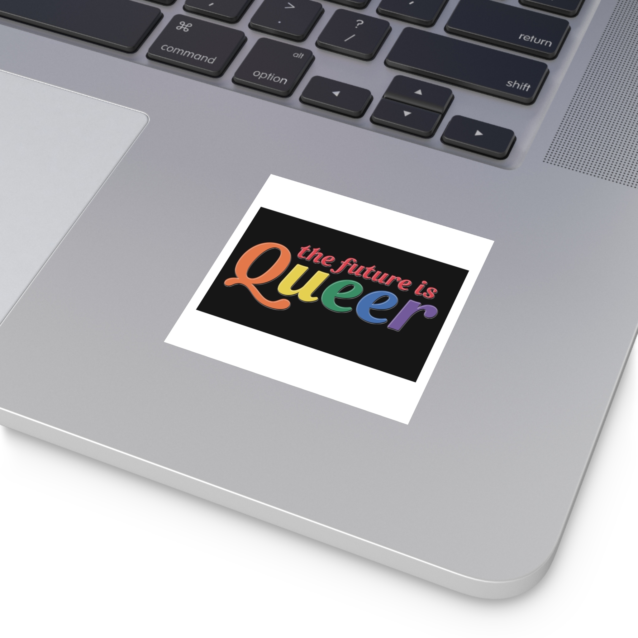 Pride Lgbtq Gay Typography Vector Tshirt Design(5) Laminate Stickers Square - Image 11