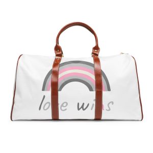 Colorful Rainbow Shape Demigirl Pride Flag Happy Pride Day Lgbtqia Community Pride Month Vector Hand Drawn Doodle Posters Stickers Logo Cards Waterproof Travel Bag