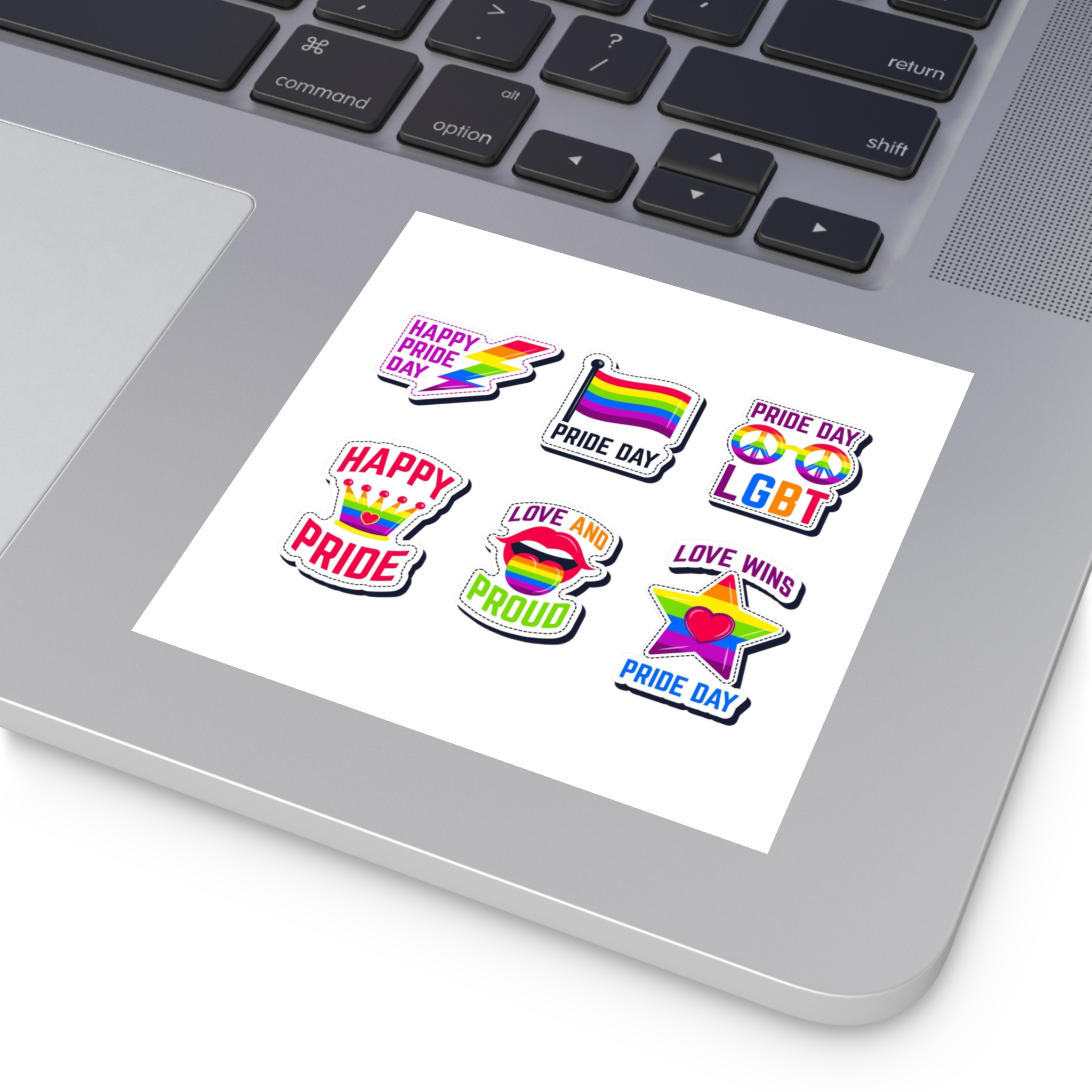 Label Collection With Pride Day Theme Laminate Stickers Square - Image 31