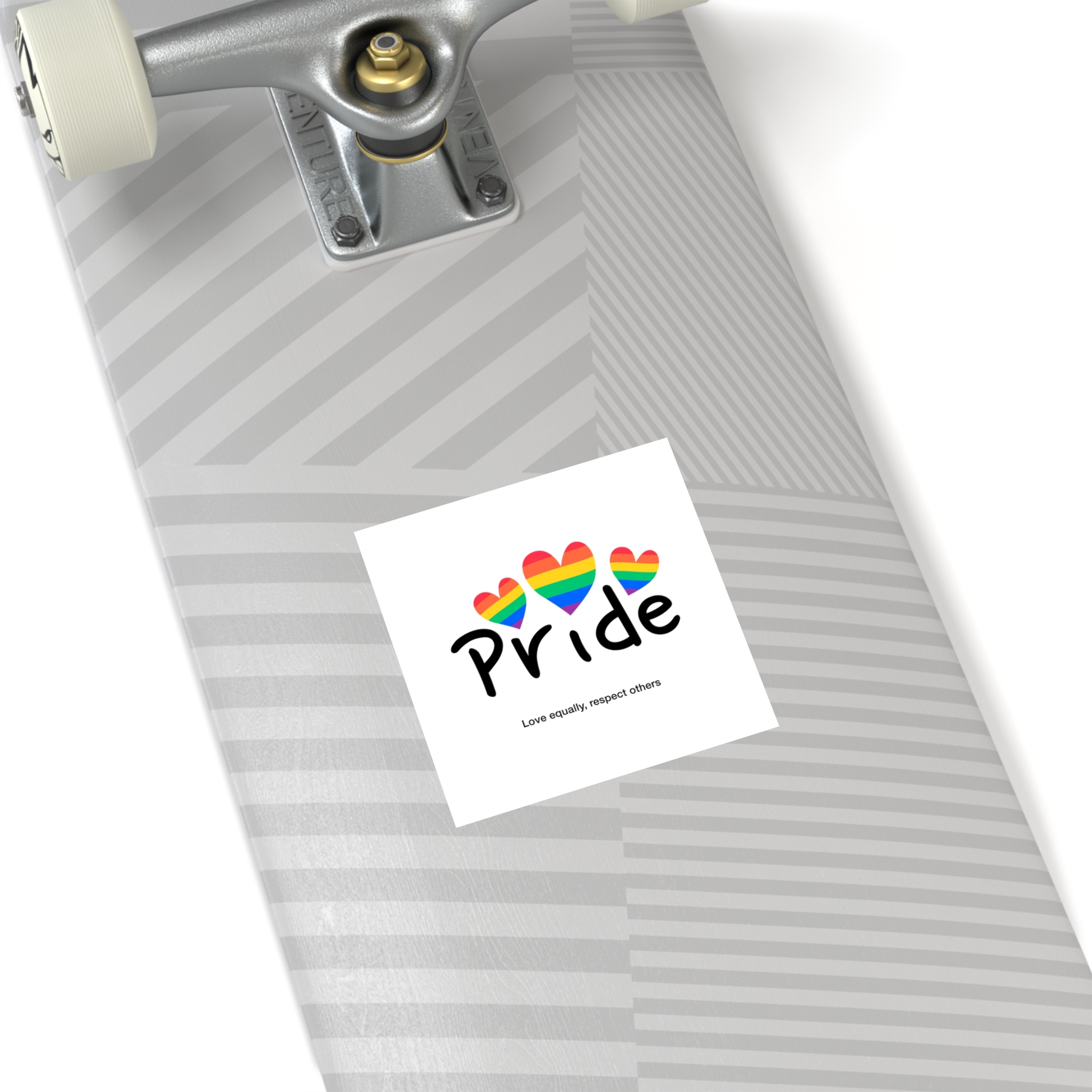 Love Letter Pride Rainbow Lettering Text Writing Pattern Freedom Love Heart Homo Colors Flag Parade(2) Laminate Stickers Square - Image 20