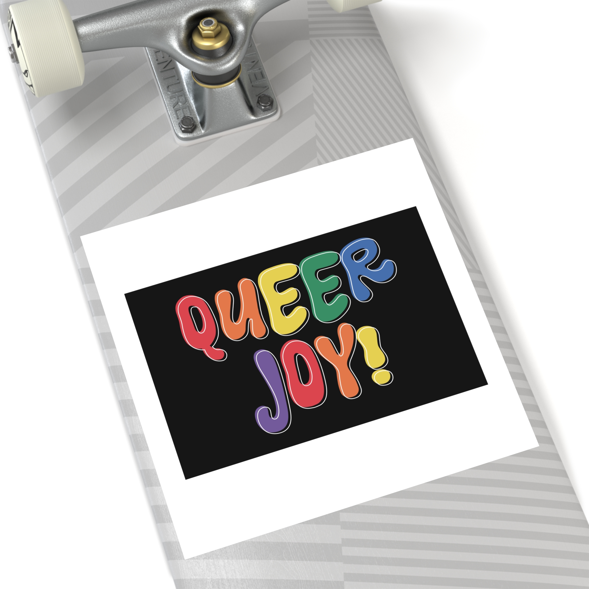 Queer Joy Colorful Celebration Lgbtq Pride Happiness Laminate Stickers Square - Image 60