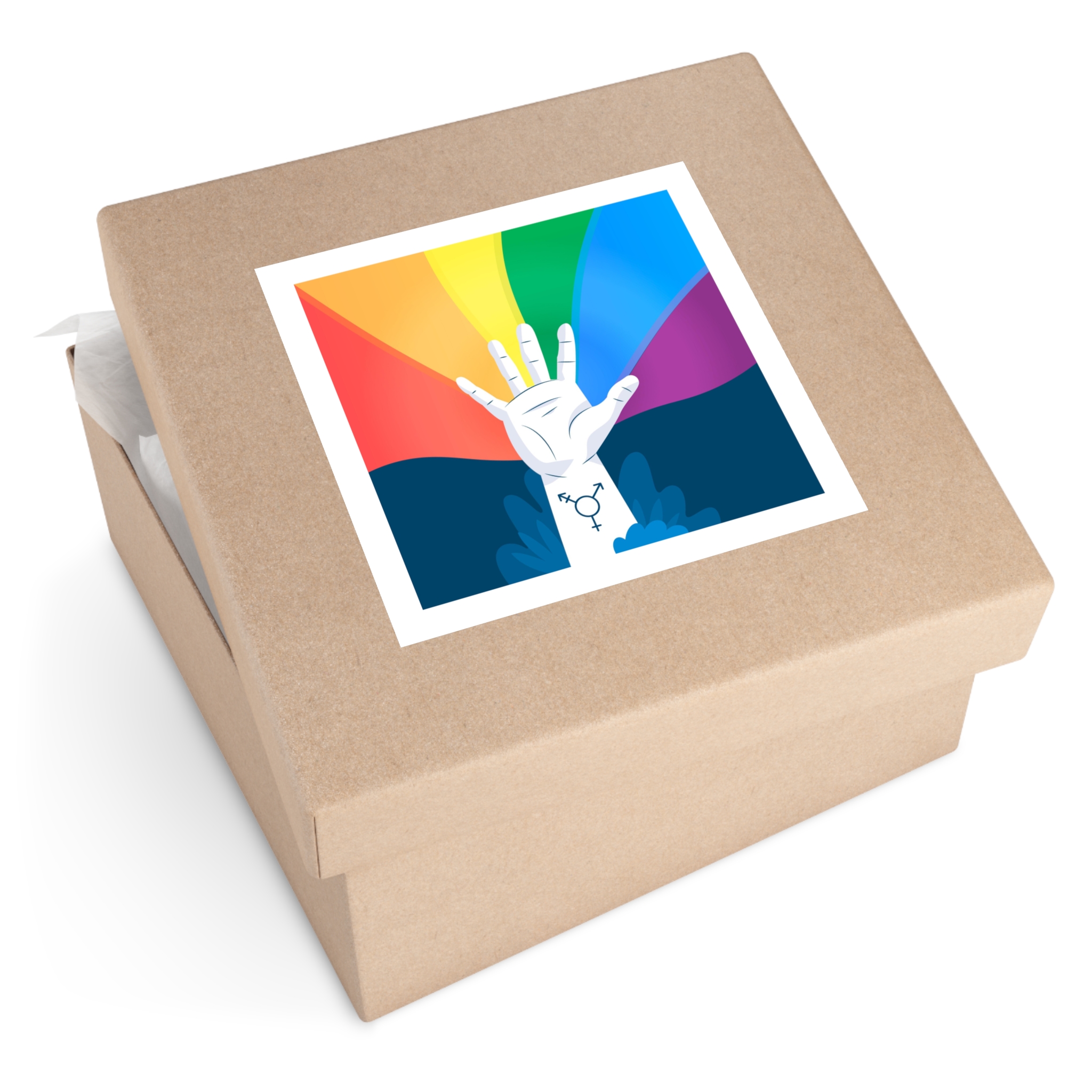 Pride Day Concept Laminate Stickers Square - Image 51