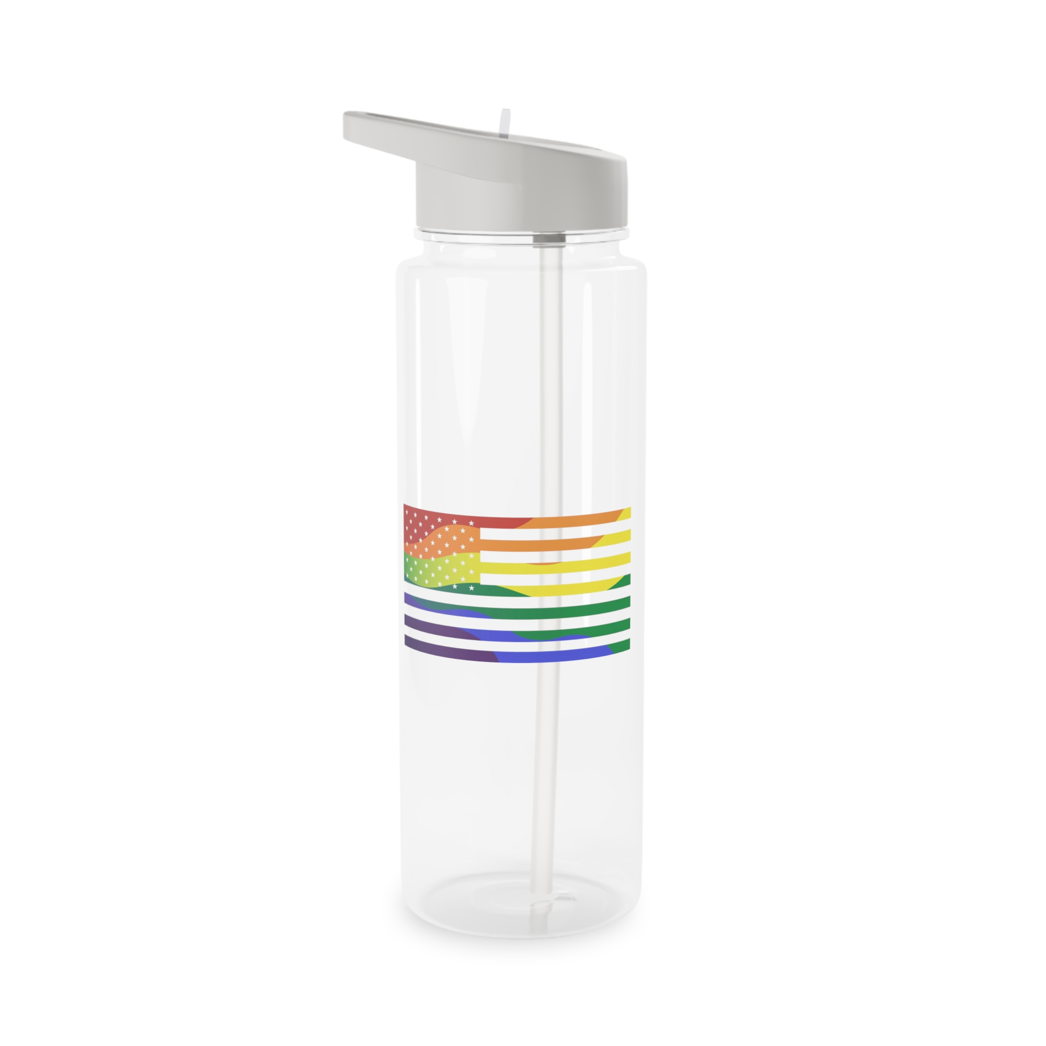 Pride Month America Concept Us Pride Month Flag Tritan Water Bottle - Image 5