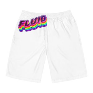 Fluid Word Png Rainbow Lettering Mens Board Shorts Aop