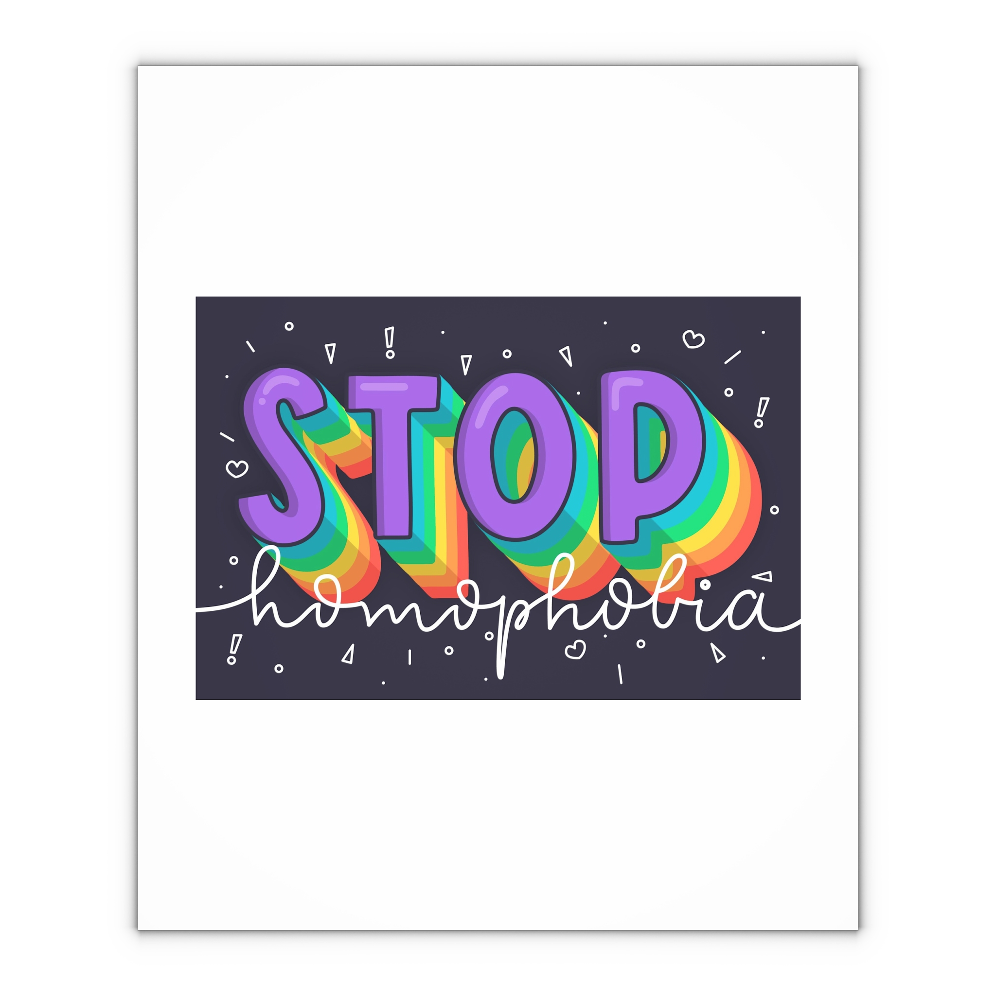 Stop Homophobia Concept Gift Wrapping Paper Sheets 1pc - Image 4