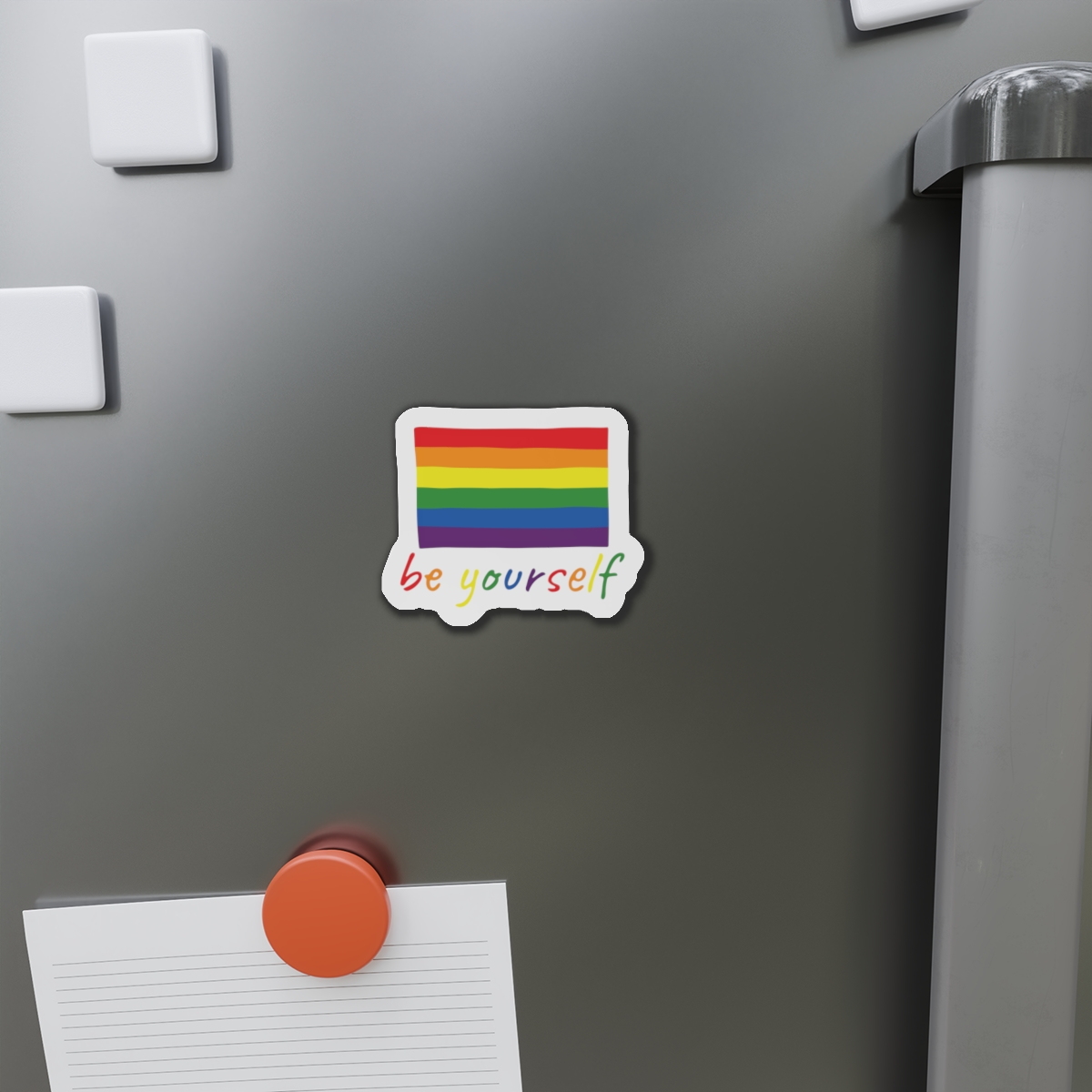 Colorful Gay Pride Flag Happy Pride Day Lgbtq Community Pride Month Vector Hand Drawn Doodle Posters Stickers Logo Cards(2) Die Cut Magnets - Image 8
