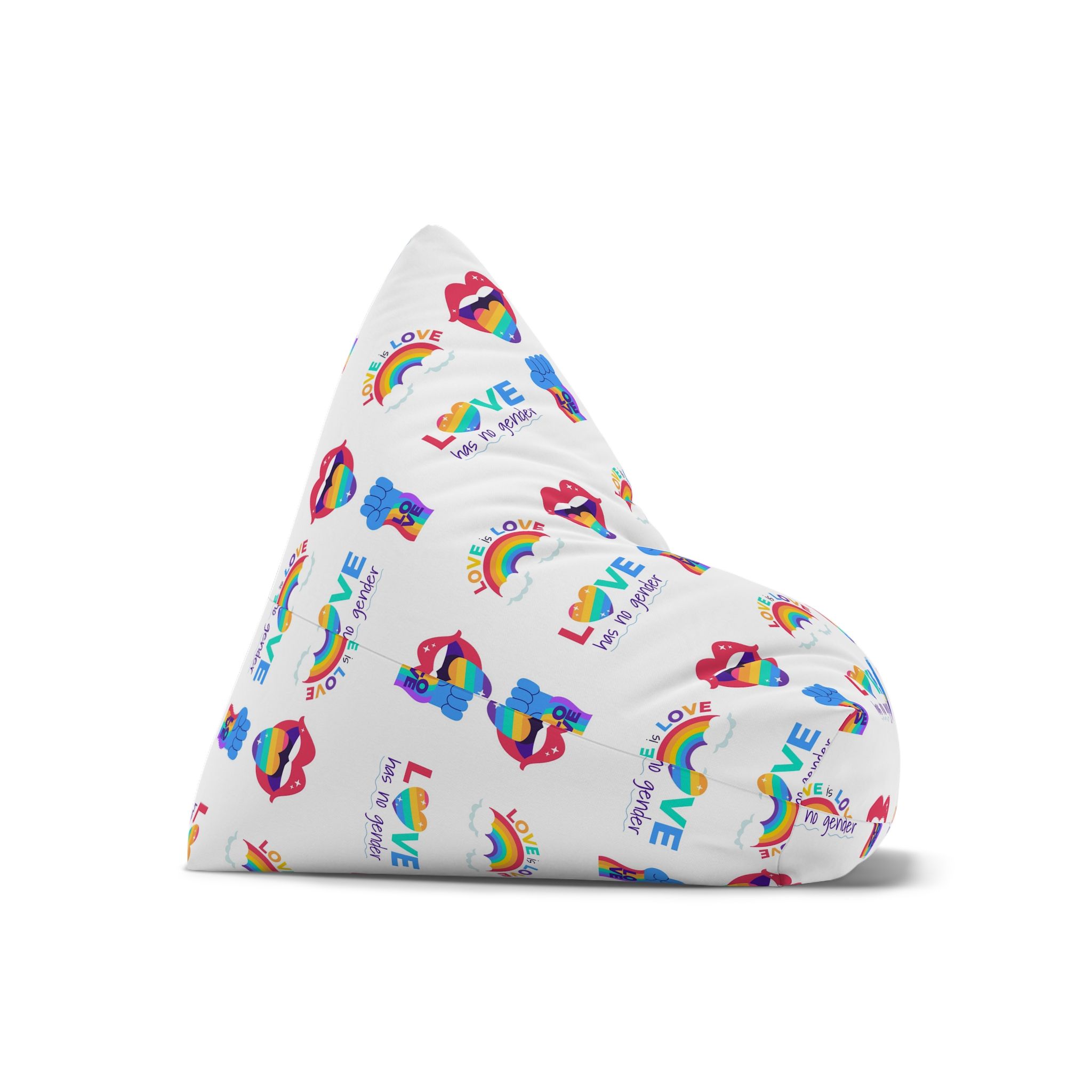 Flat Labels Collection Pride Month Celebration(2) Bean Bag Chair Cover - Image 7