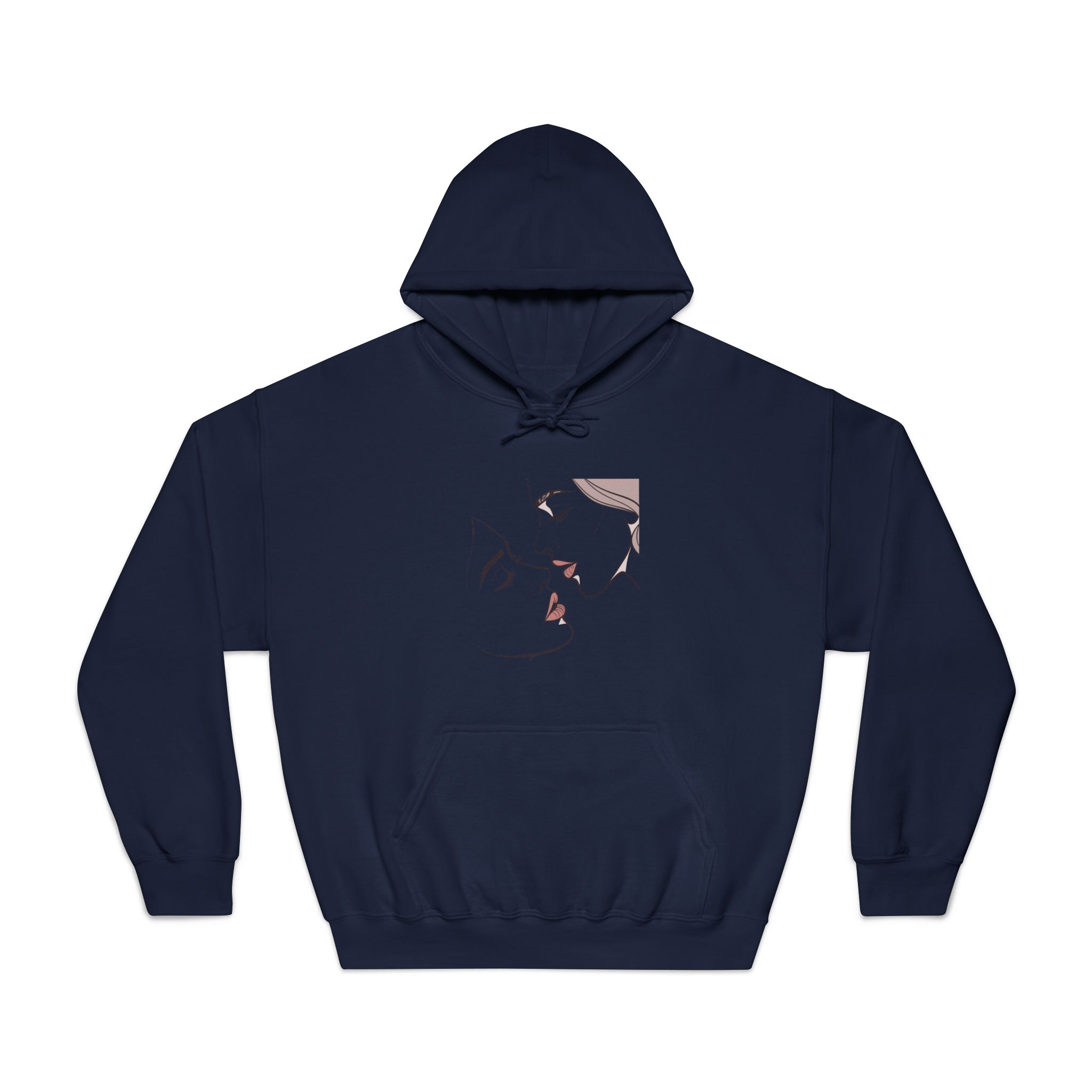 Perfect Lip Set Open Close Smooches (1) Unisex Dryblend Hooded Sweatshirt - Image 29