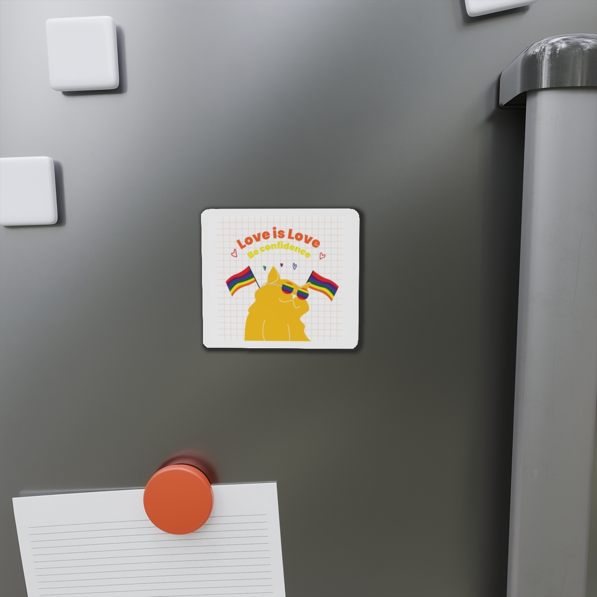 Pride Month Flat Design Illustration Die Cut Magnets - Image 5