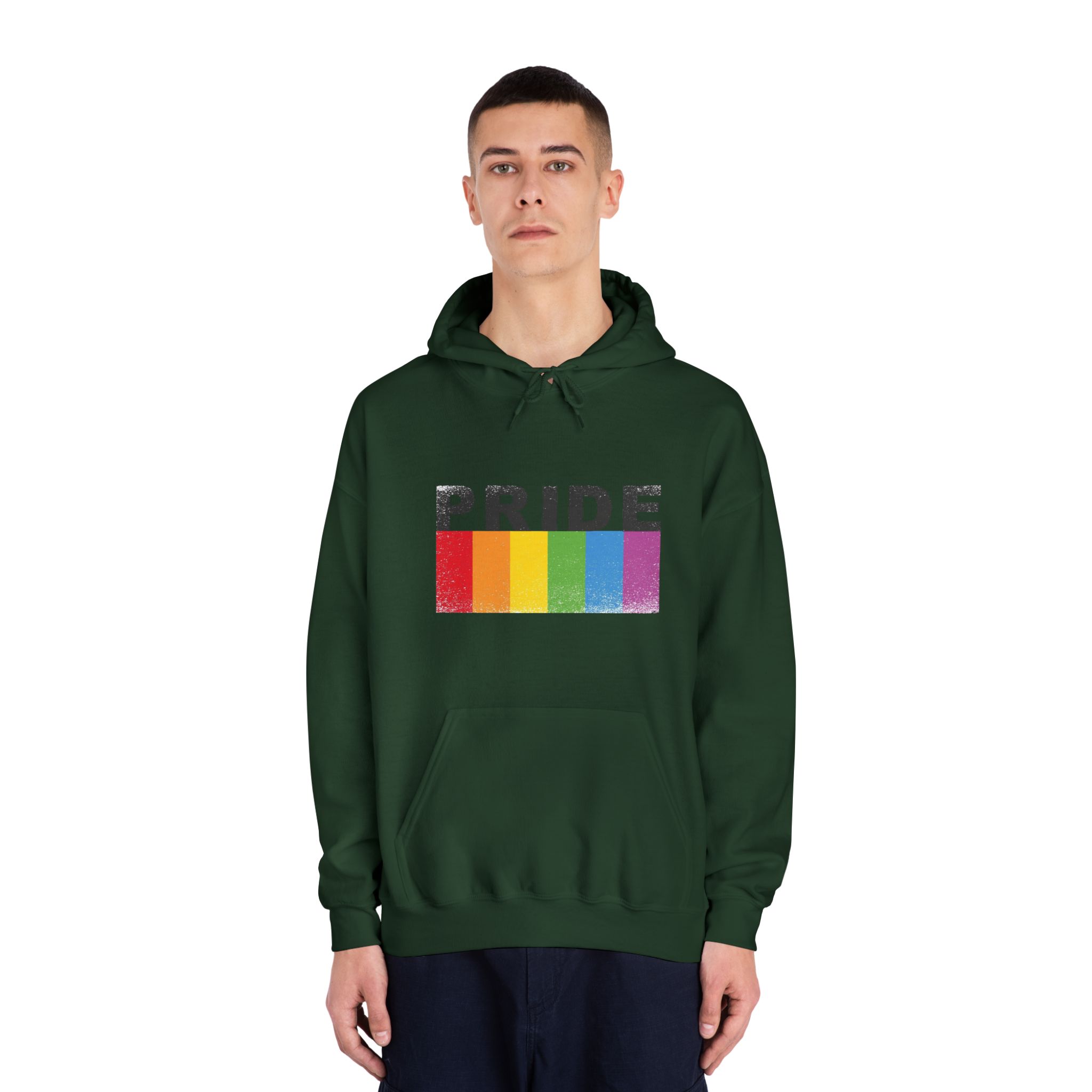 Pride Banner Unisex Dryblend Hooded Sweatshirt - Image 23