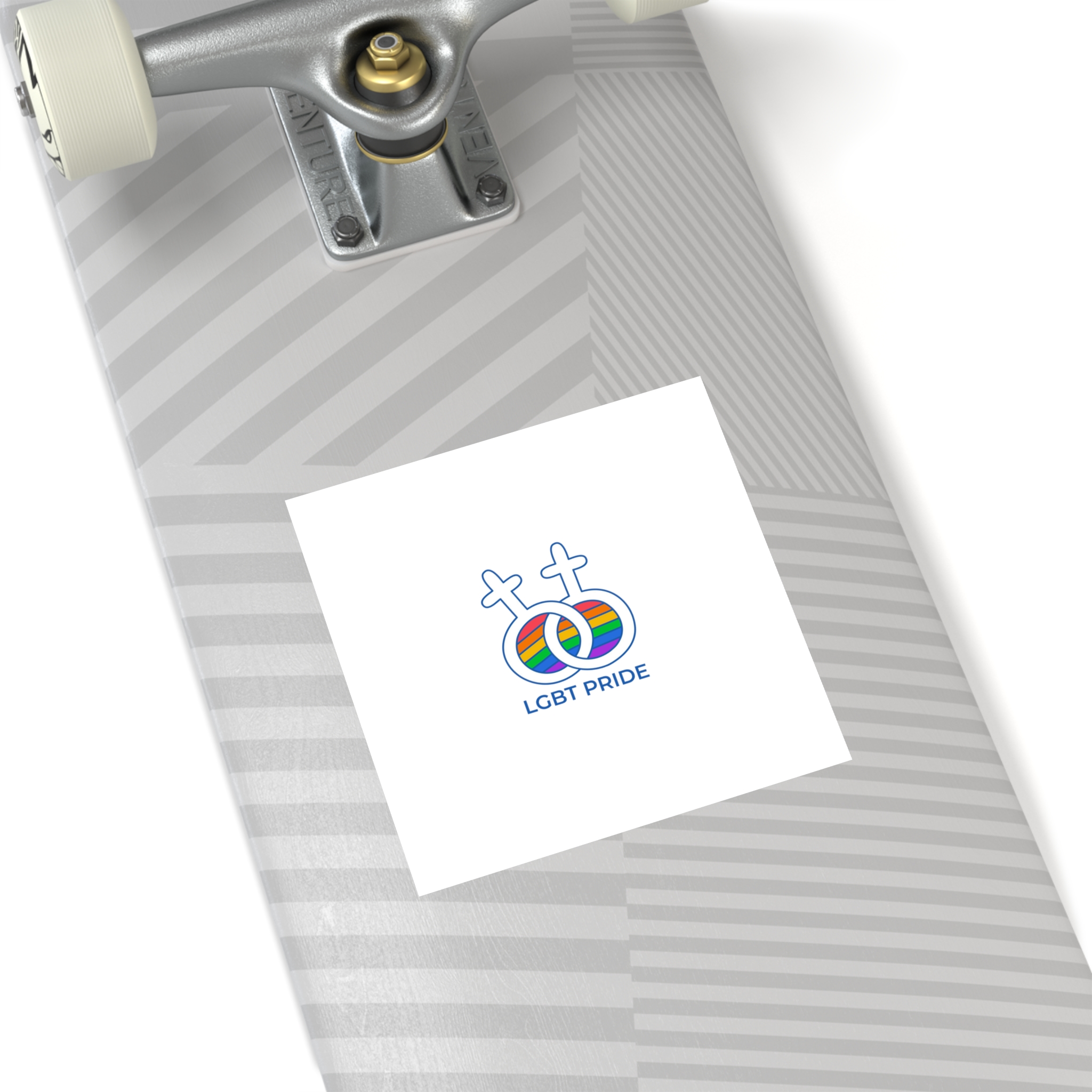 Hand Drawn Pride Month Lgbt Logo Template Laminate Stickers Square - Image 76