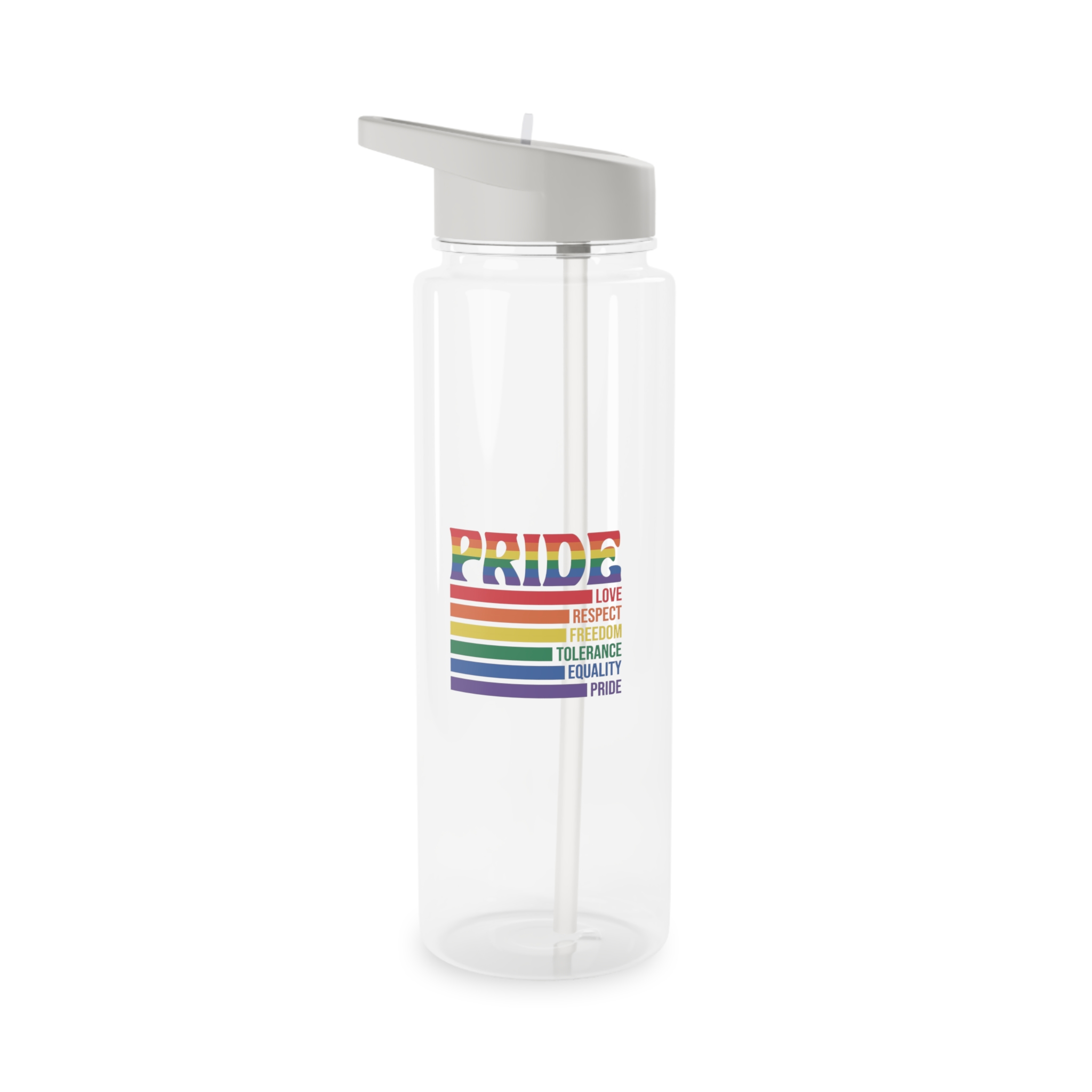 Pride Lgbtq Gay Typography Vector Tshirt Design1 Tritan Water Bottle - Image 5