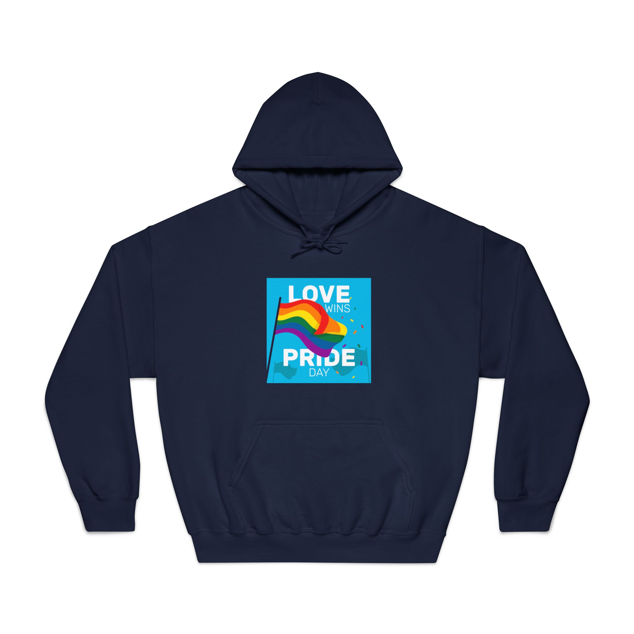Pride Day Event With Rainbow Flag Unisex Dryblend Hooded Sweatshirt - Image 29
