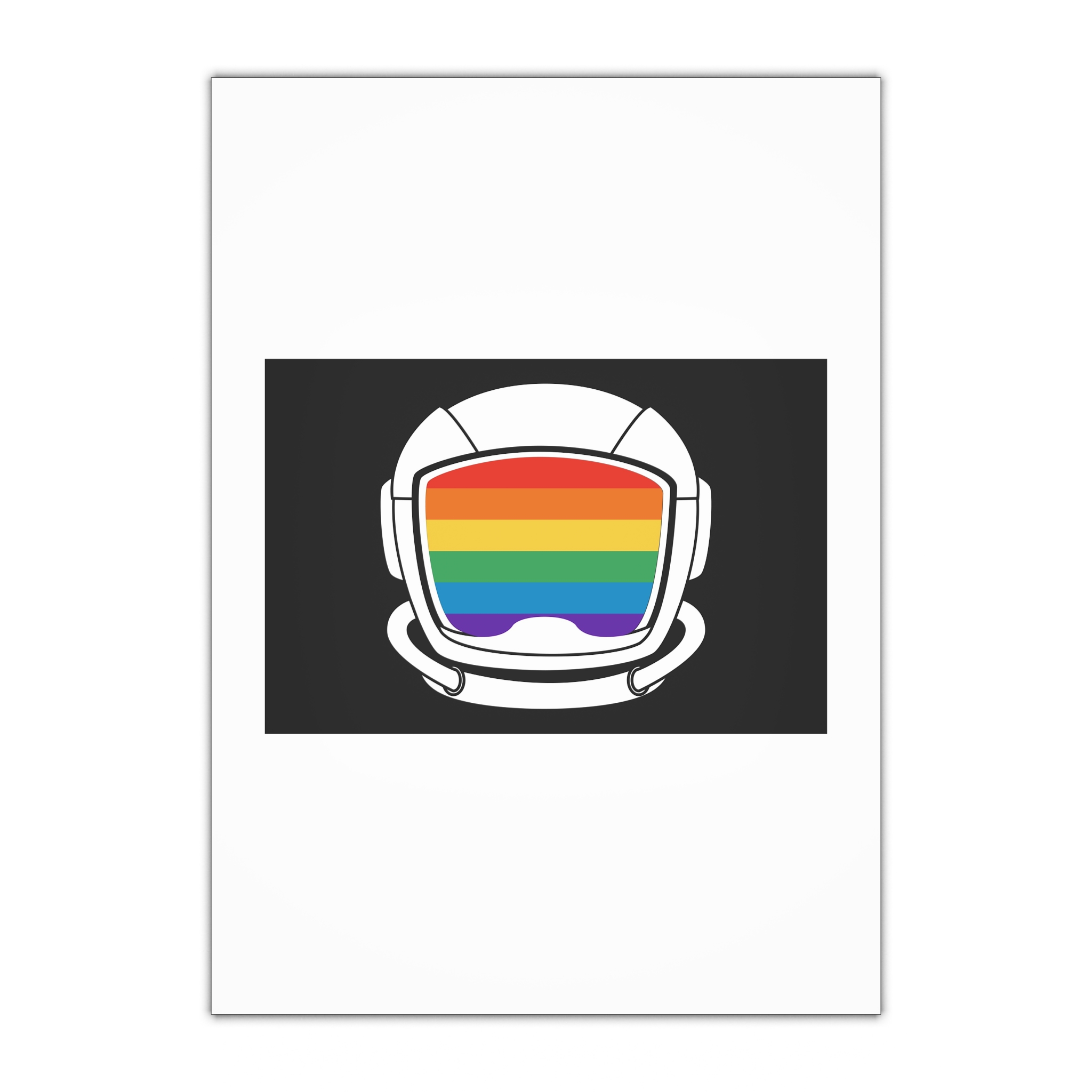 Astronaut Helmet Pride Gay Lgbt Gift Wrapping Paper Sheets 1pc
