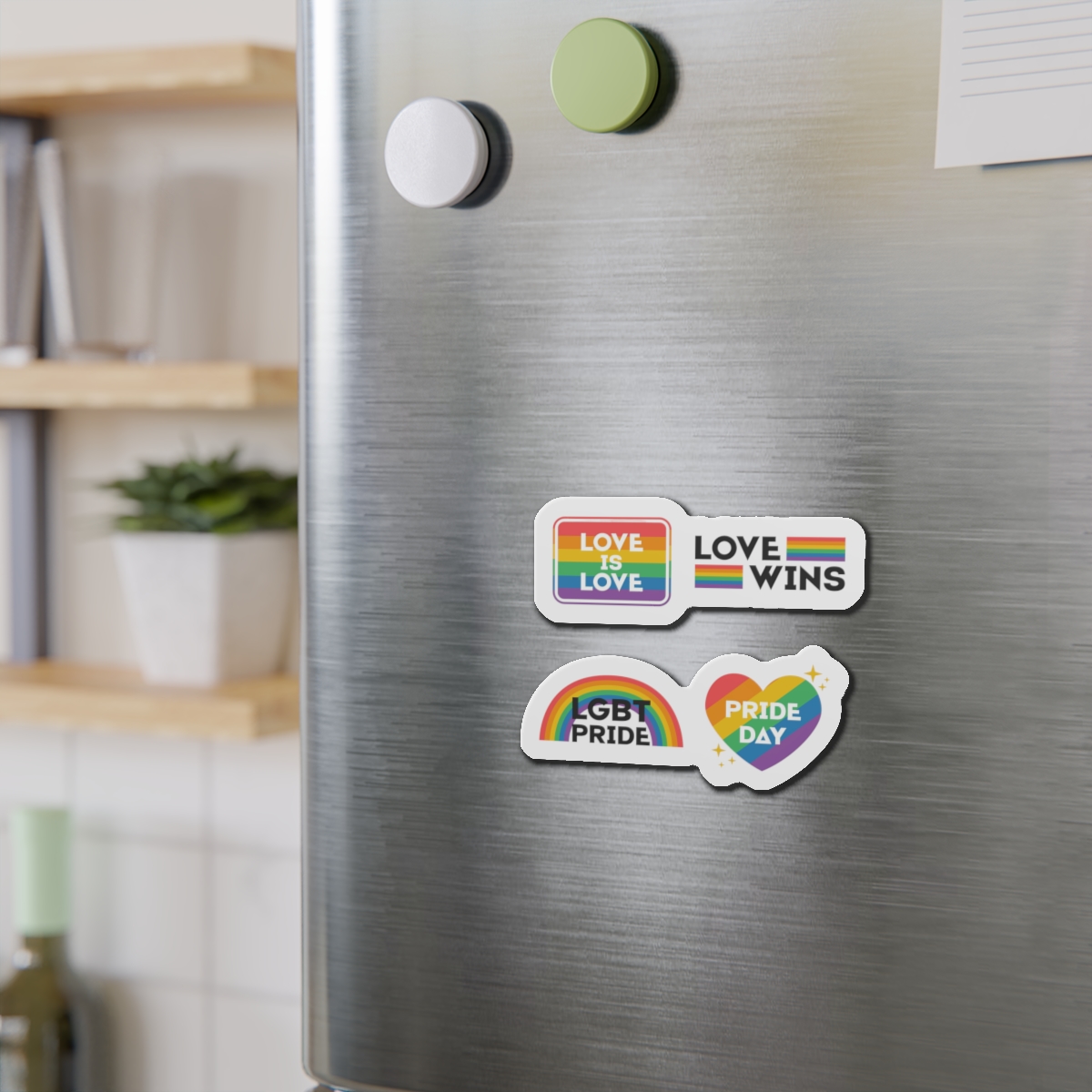 Pride Day Label Collection Design Die Cut Magnets - Image 9