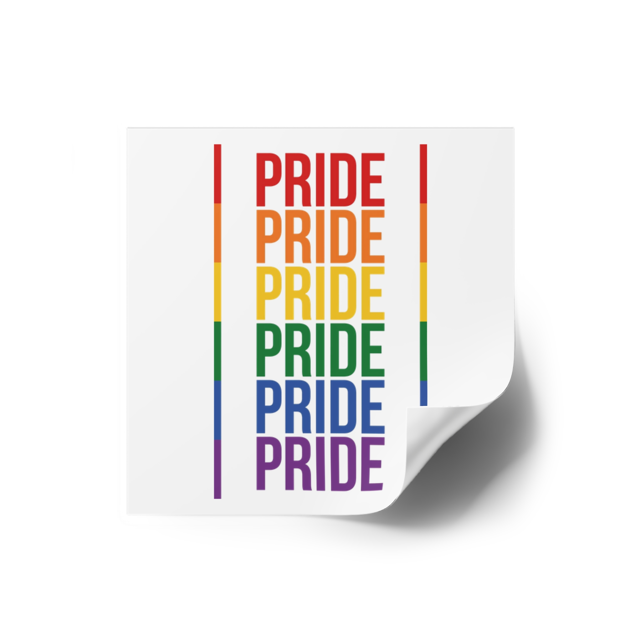 Lgbt Pride Month June 2026 Lesbian Gay Bisexual Transgender Lgbtq Flag Rainbow Love Vector (1) Laminate Stickers Square - Image 14