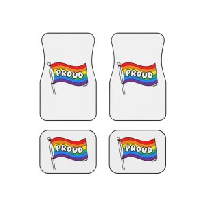 Proud Rainbow Flag Lgbtq Celebration Car Mats Set Of 4